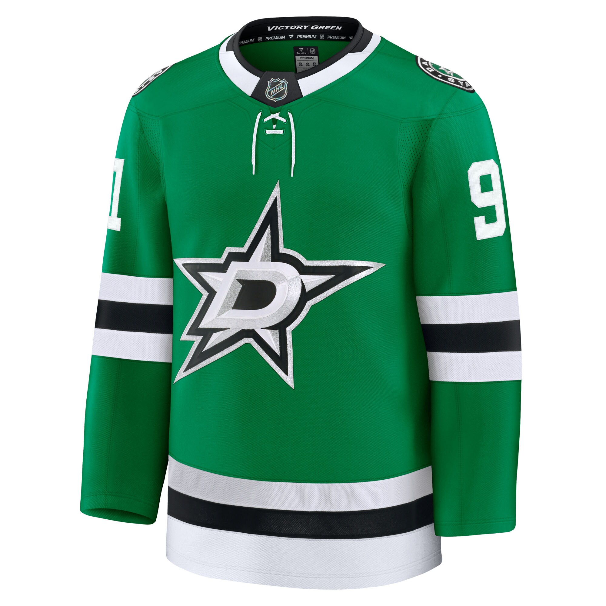 Alternative view of Men's Dallas Stars Tyler Seguin Kelly Green Home Premium Hockey Jersey - JS796 