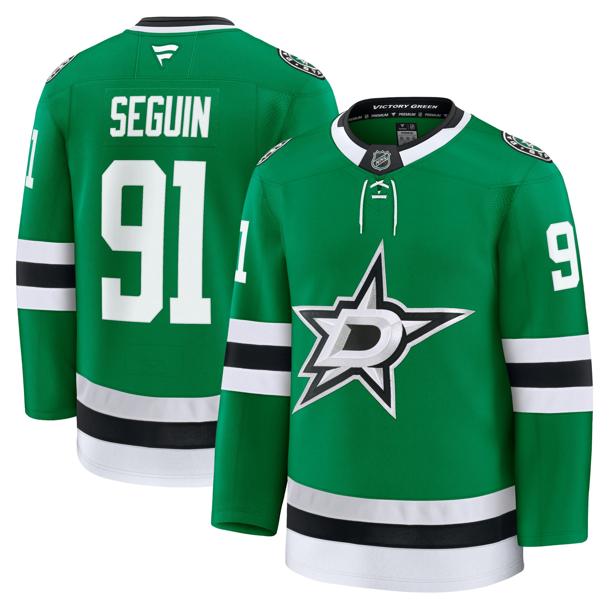 Men's Dallas Stars Tyler Seguin Kelly Green Home Premium Hockey Jersey - JS796 