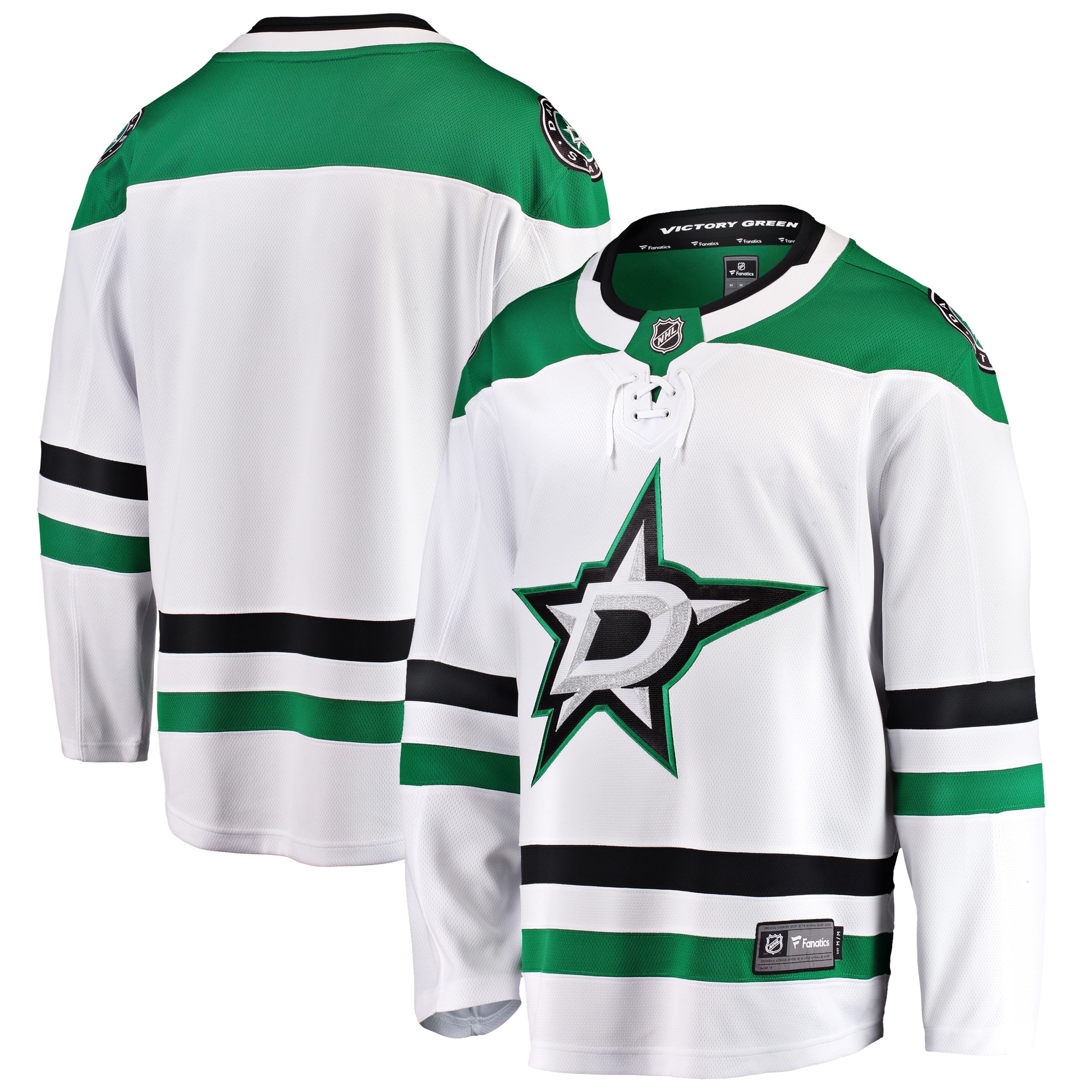 Men's Dallas Stars White Breakaway Away Hockey Jersey - JS569 