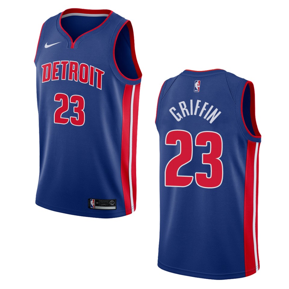 Men's Detroit Pistons #23 Blake Griffin Icon Swingman Basketball Jersey - Blue