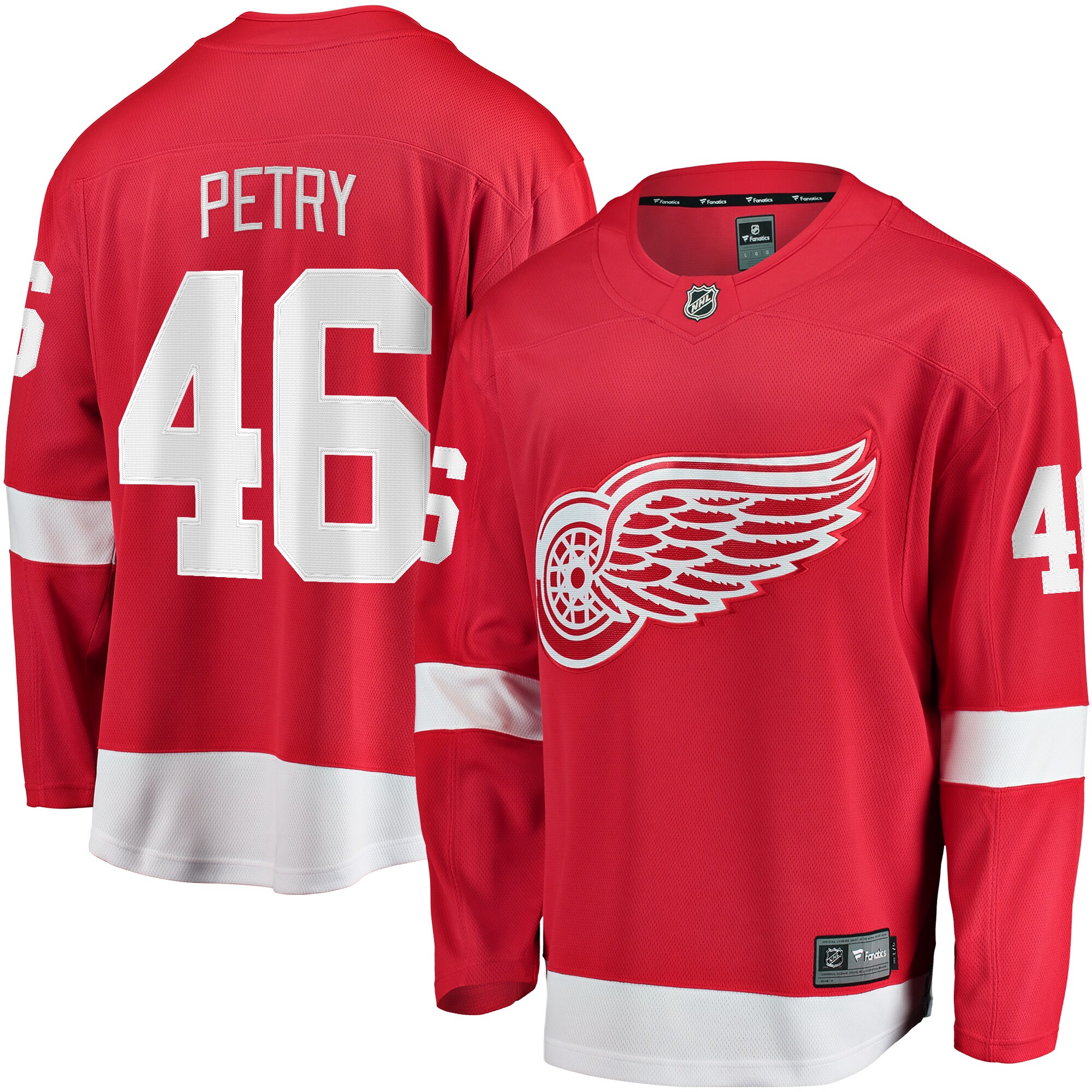 Men's Detroit Red Wings Jeff Petry Red Home Breakaway Hockey Jersey - JS959 