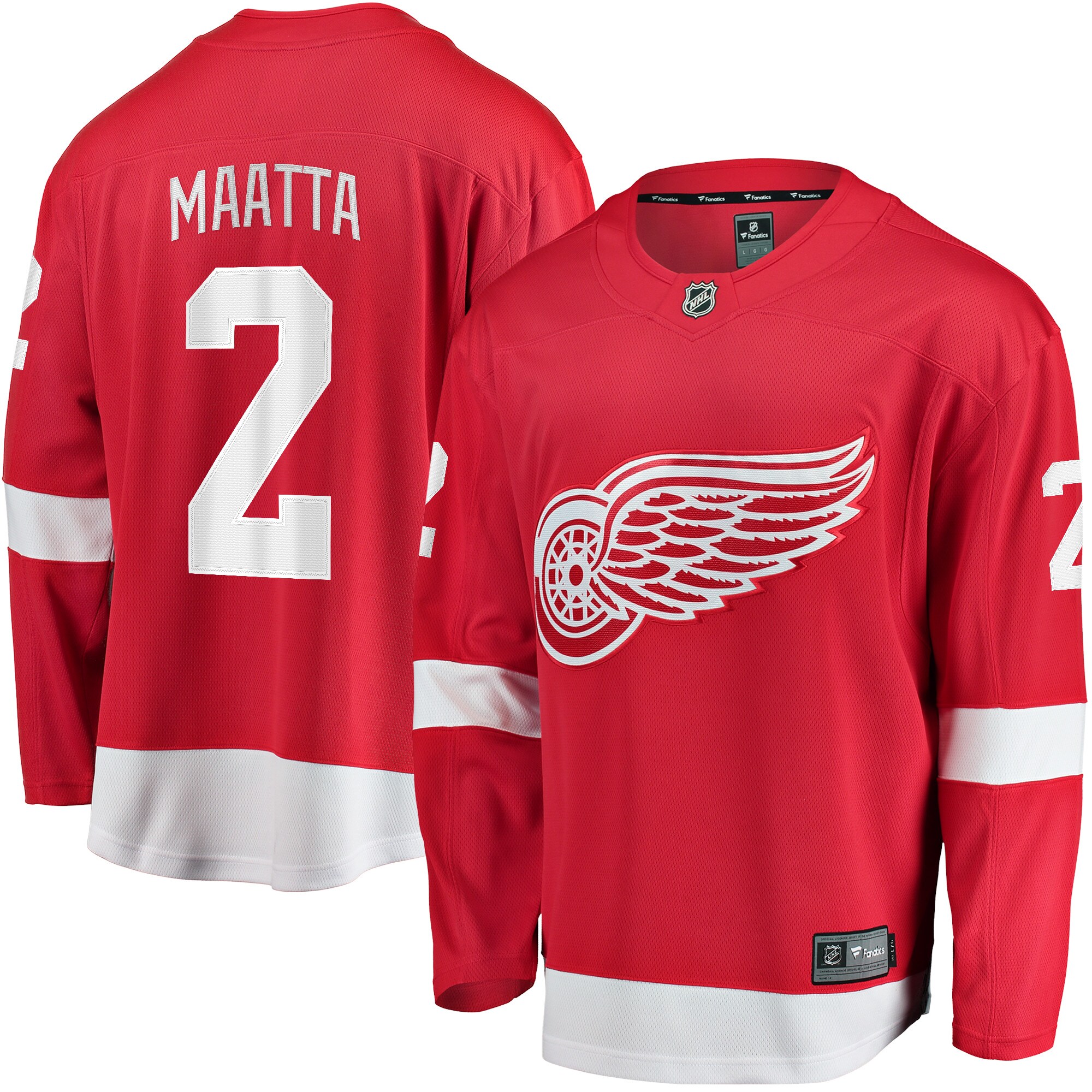 Men's Detroit Red Wings Olli Maatta Red Home Breakaway Player Hockey Jersey - JS356 