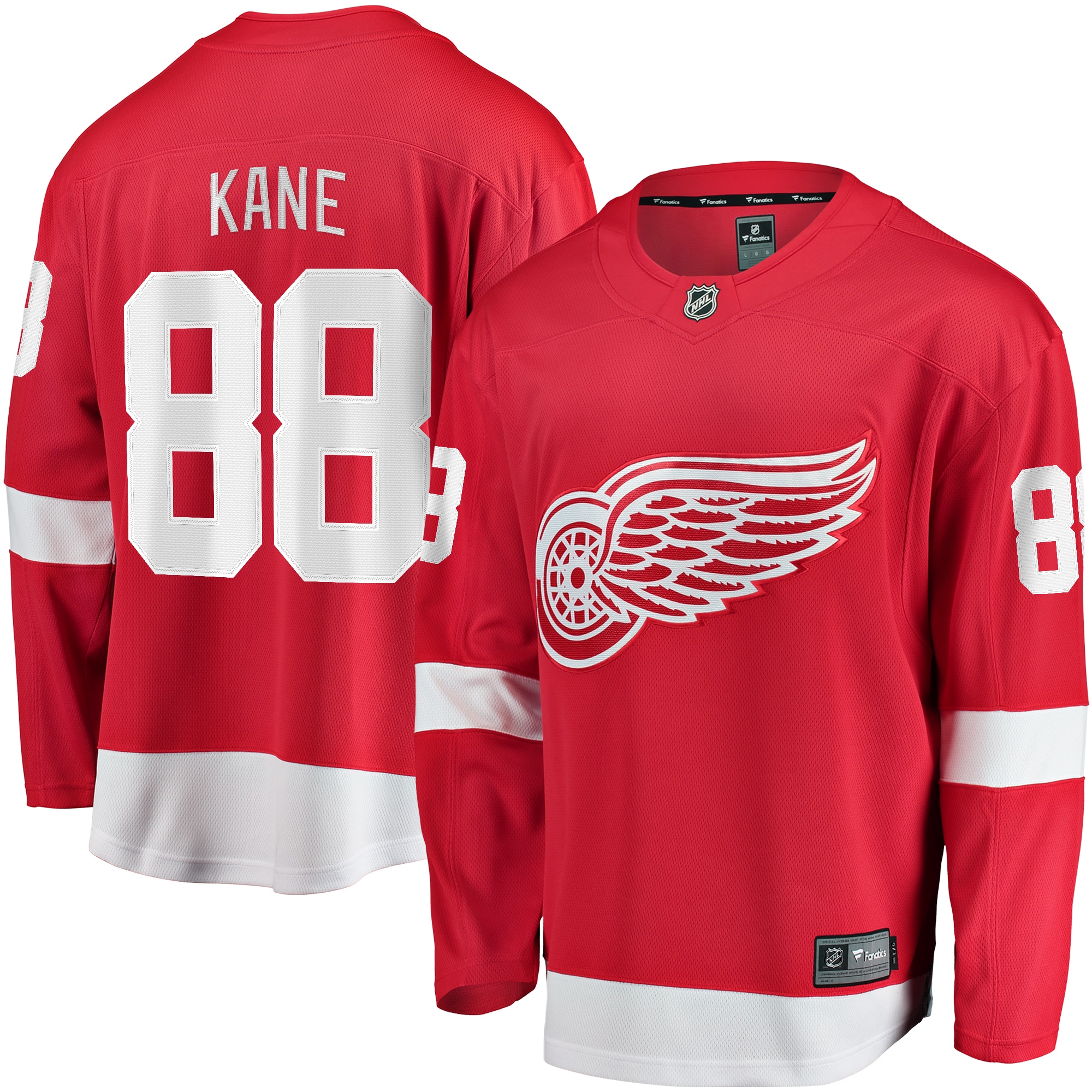 Men's Detroit Red Wings Patrick Kane Red Home Breakaway Player Hockey Jersey - JS932 
