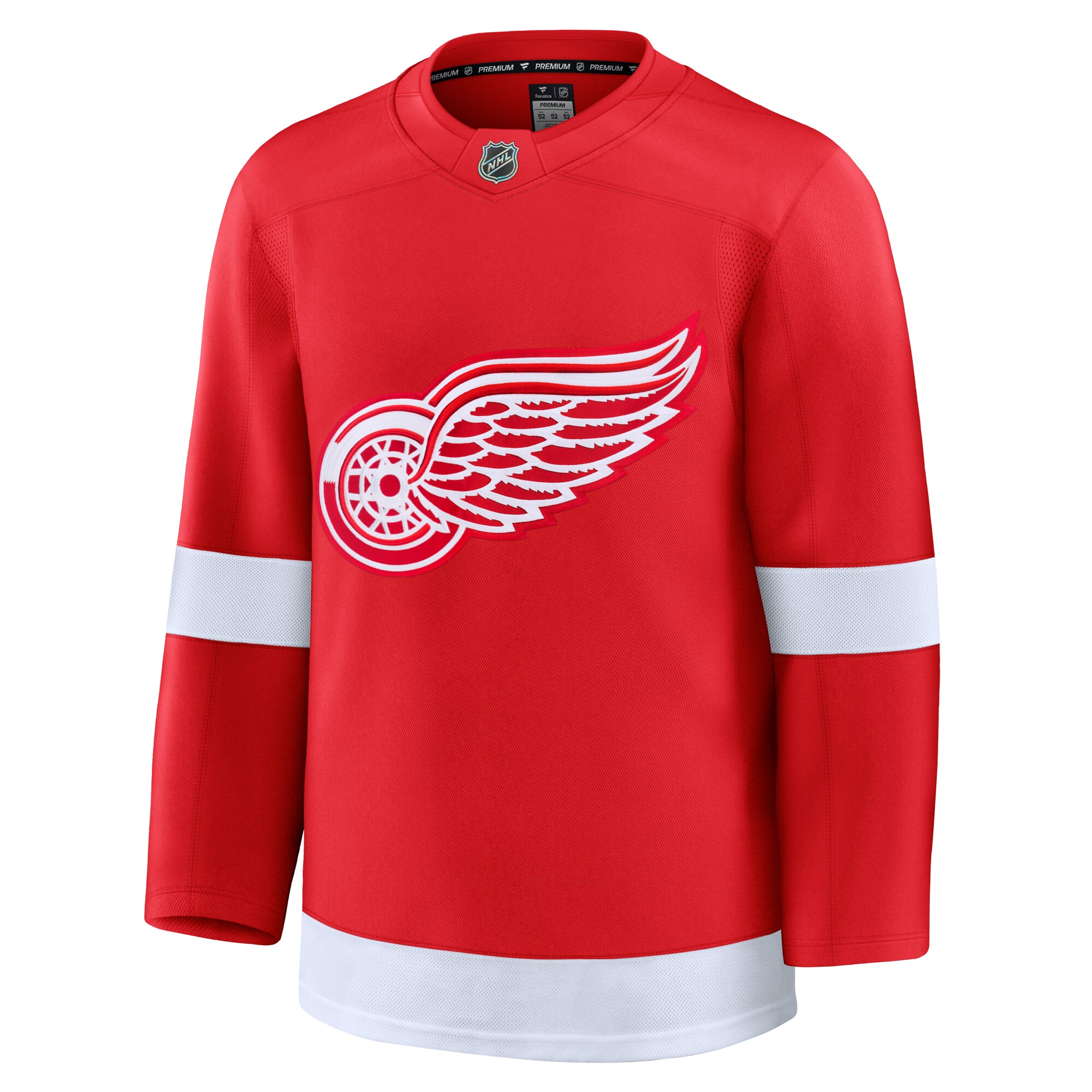Alternative view of Men's Detroit Red Wings Red Home Premium Hockey Jersey - JS763 