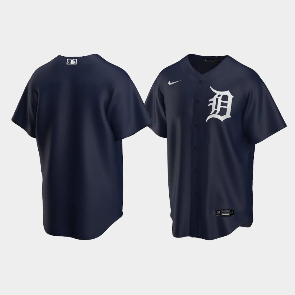 Men's Detroit Tigers Alternate Navy Jersey Jersey
