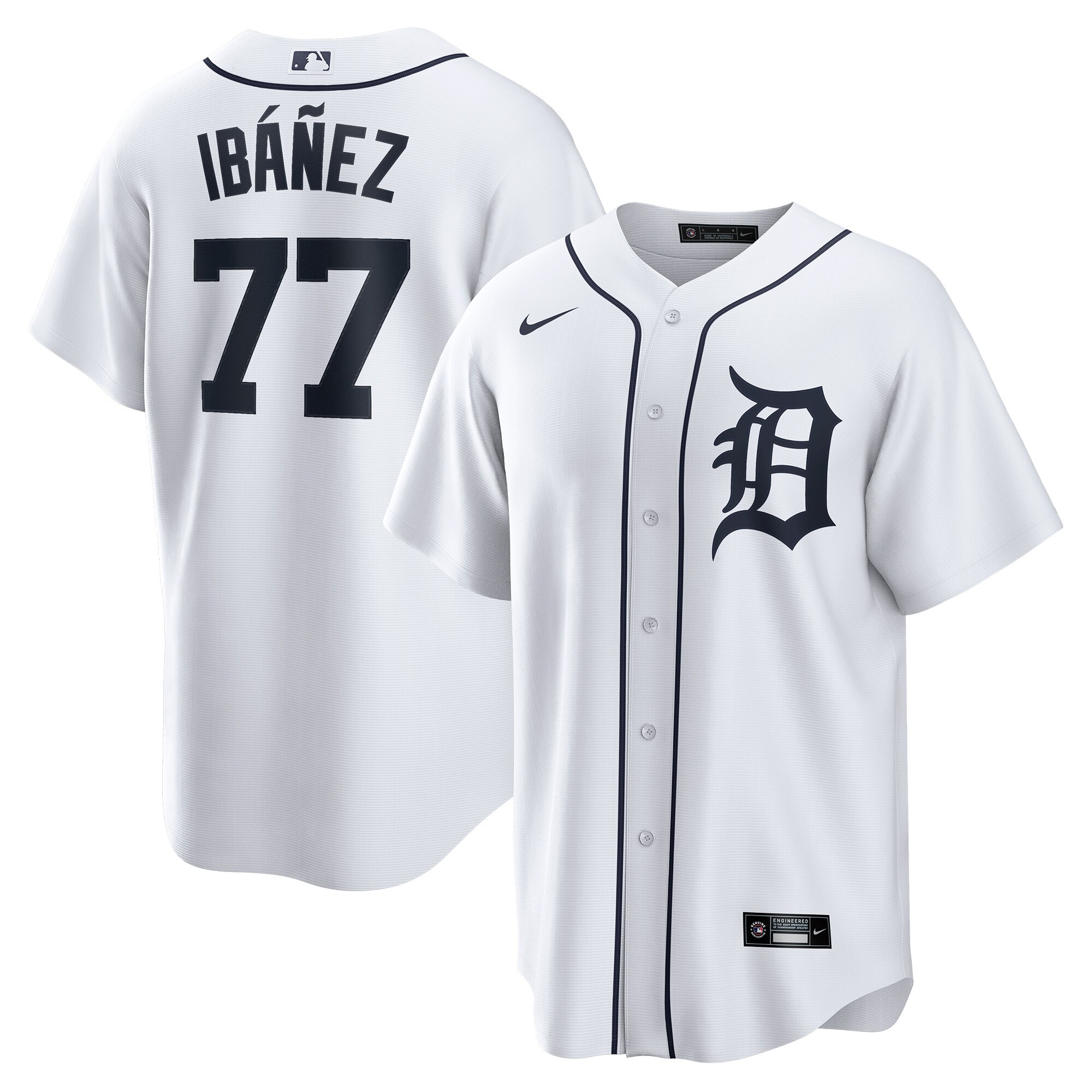 Men's Detroit Tigers Andy Ibáñez White Home Player Jersey