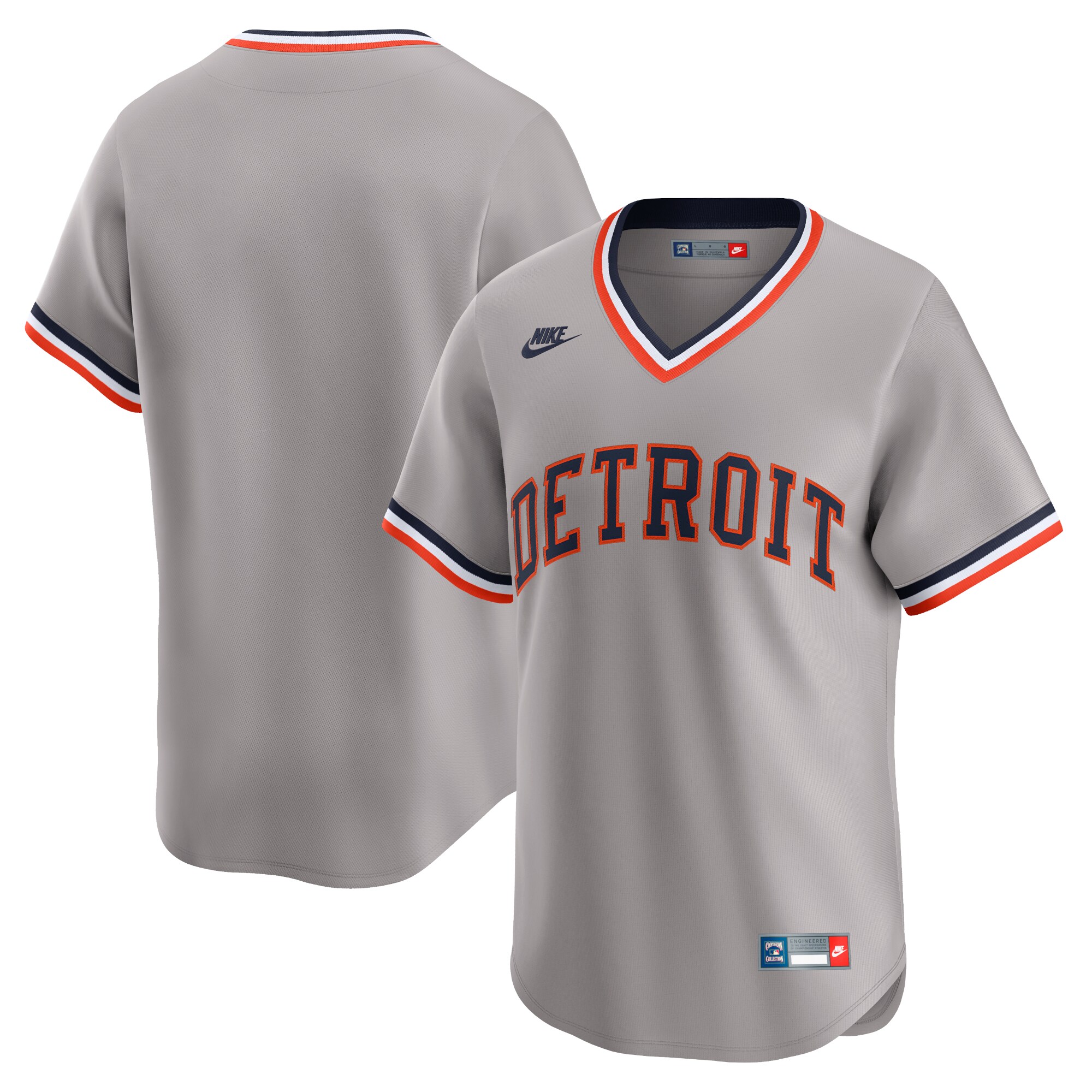 Men's Detroit Tigers Gray Cooperstown Collection Limited Jersey