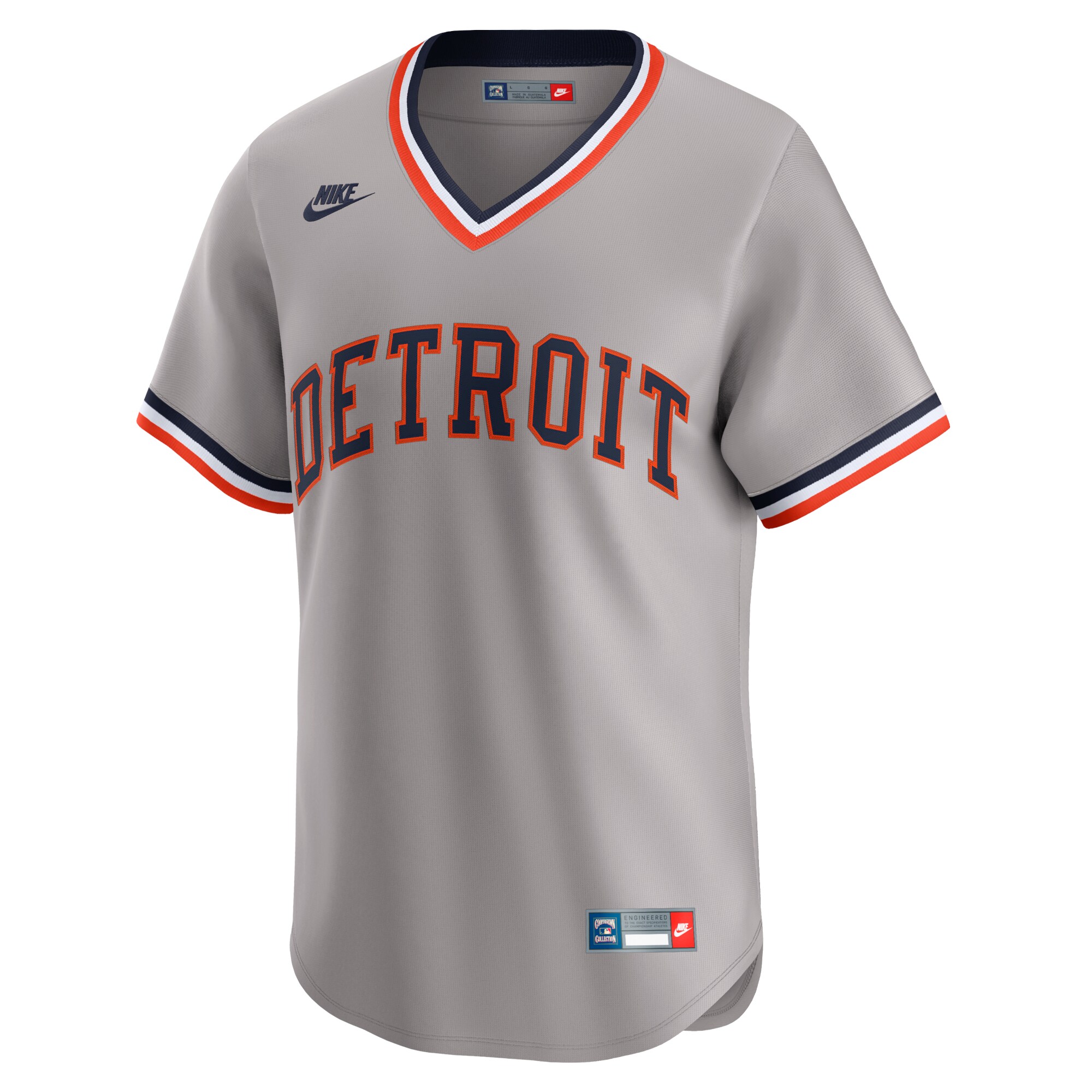 Alternative view of Men's Detroit Tigers Gray Cooperstown Collection Limited Jersey