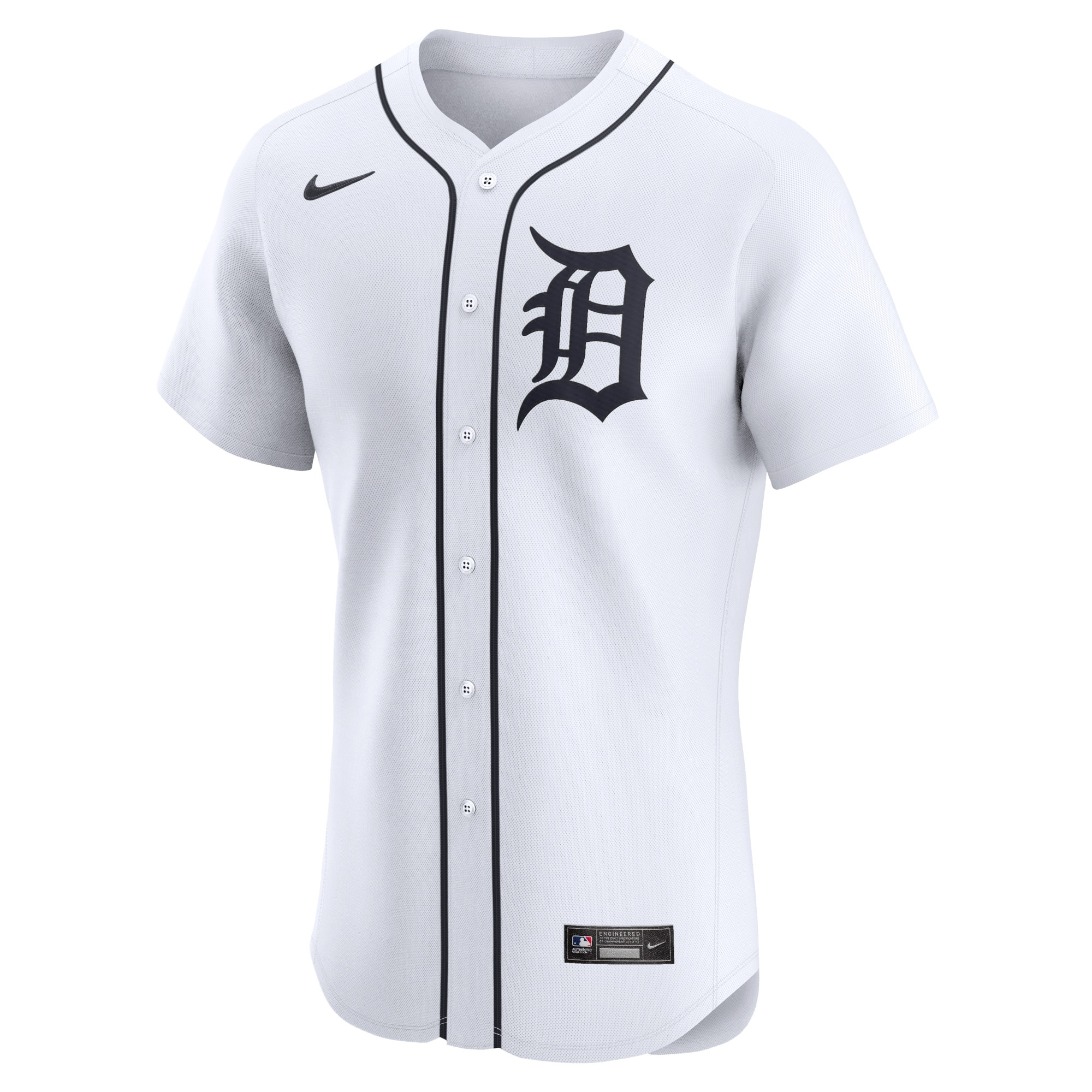 Alternative view of Men's Detroit Tigers Javier Baez White Home Elite Player Jersey