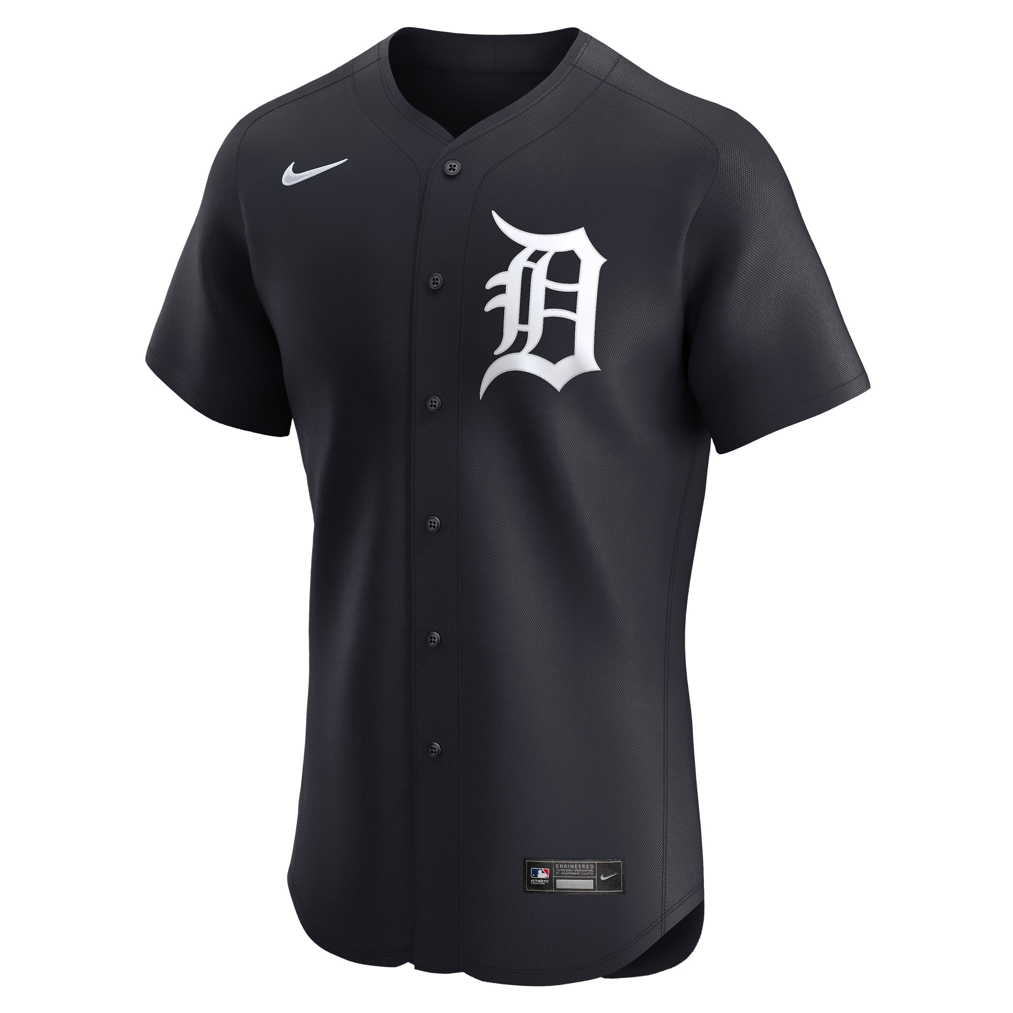 Alternative view of Men's Detroit Tigers Navy Alternate Elite Baseball Jersey
