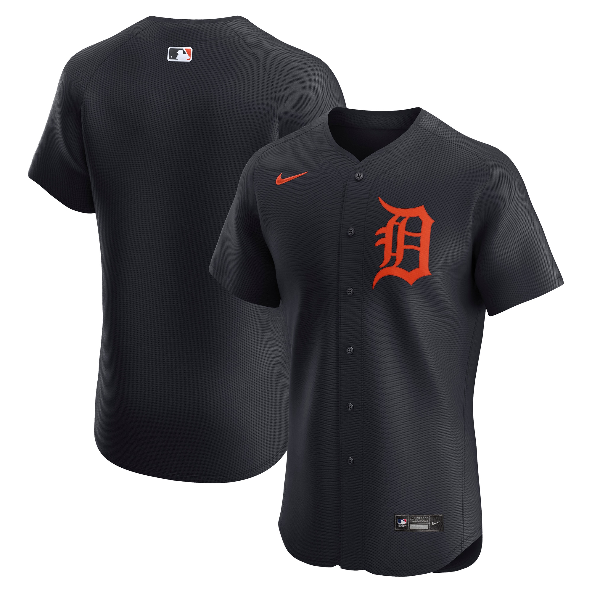 Men's Detroit Tigers Navy Alternate Elite Baseball Jersey
