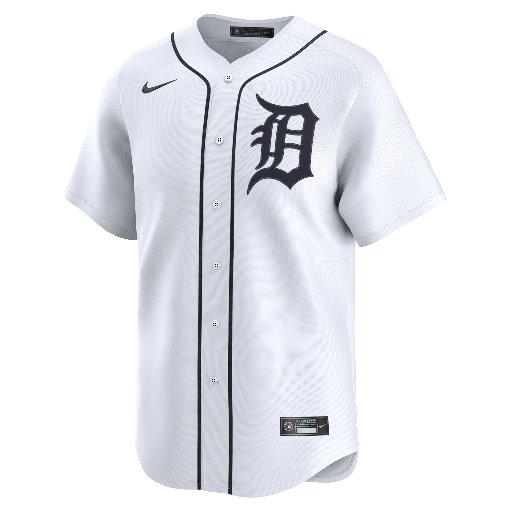 Alternative view of Men's Detroit Tigers Riley Greene White Home Limited Player Baseball Jersey