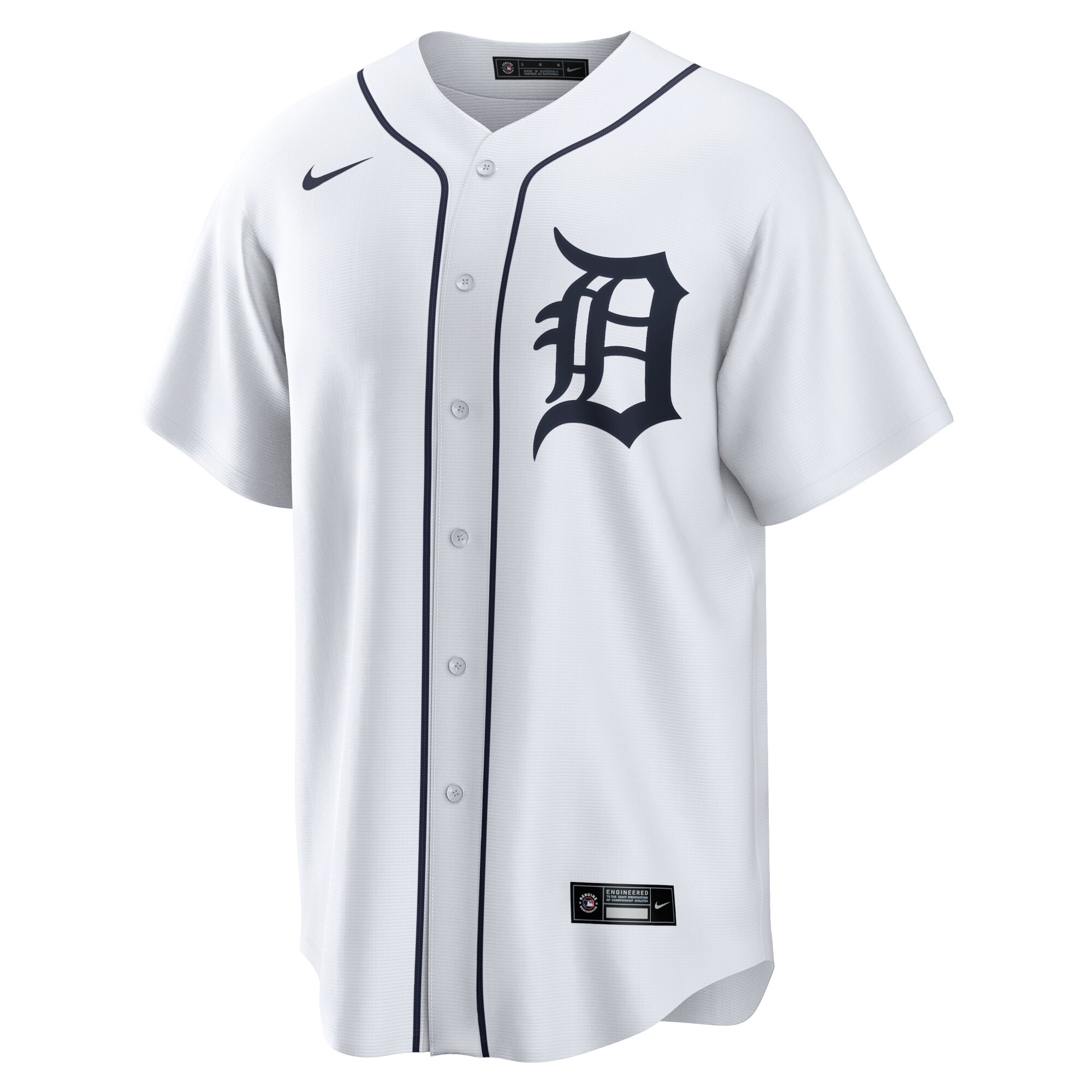 Alternative view of Men's Detroit Tigers Riley Greene White Player Baseball Jersey