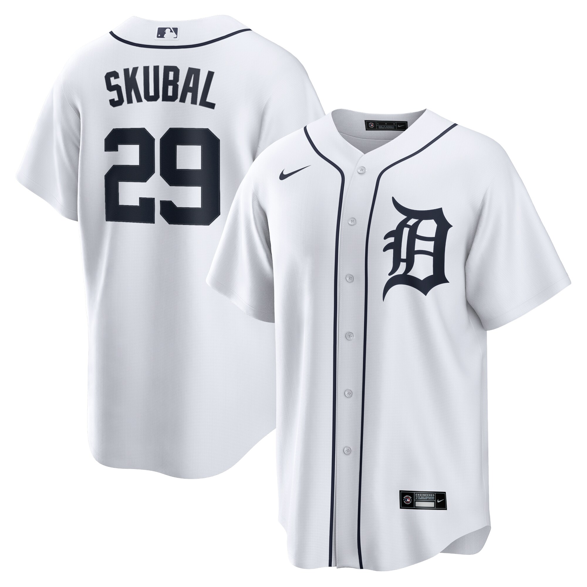 Men's Detroit Tigers Tarik Skubal White Home Baseball Jersey