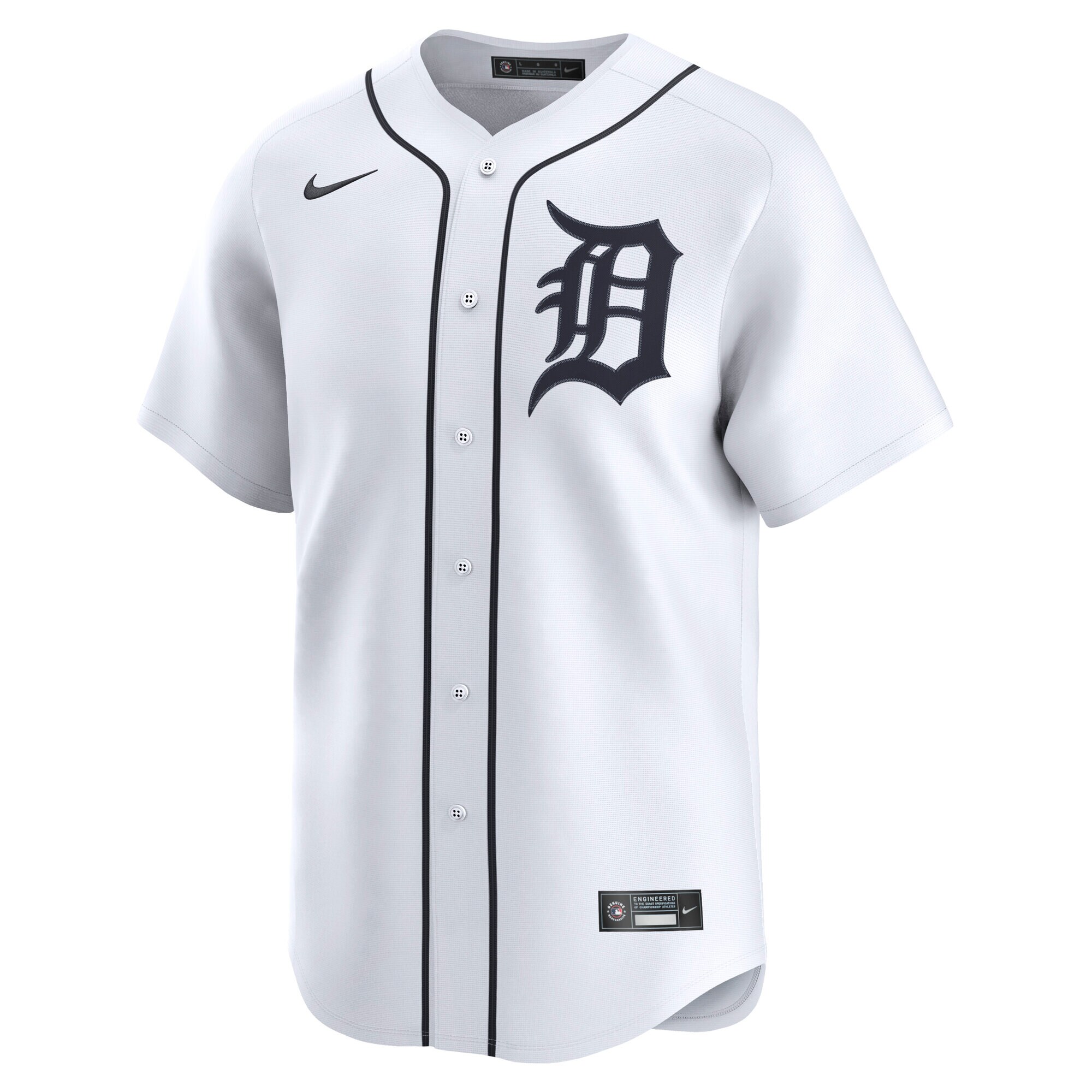 Alternative view of Men's Detroit Tigers Tarik Skubal White Home Limited Player Baseball Jersey