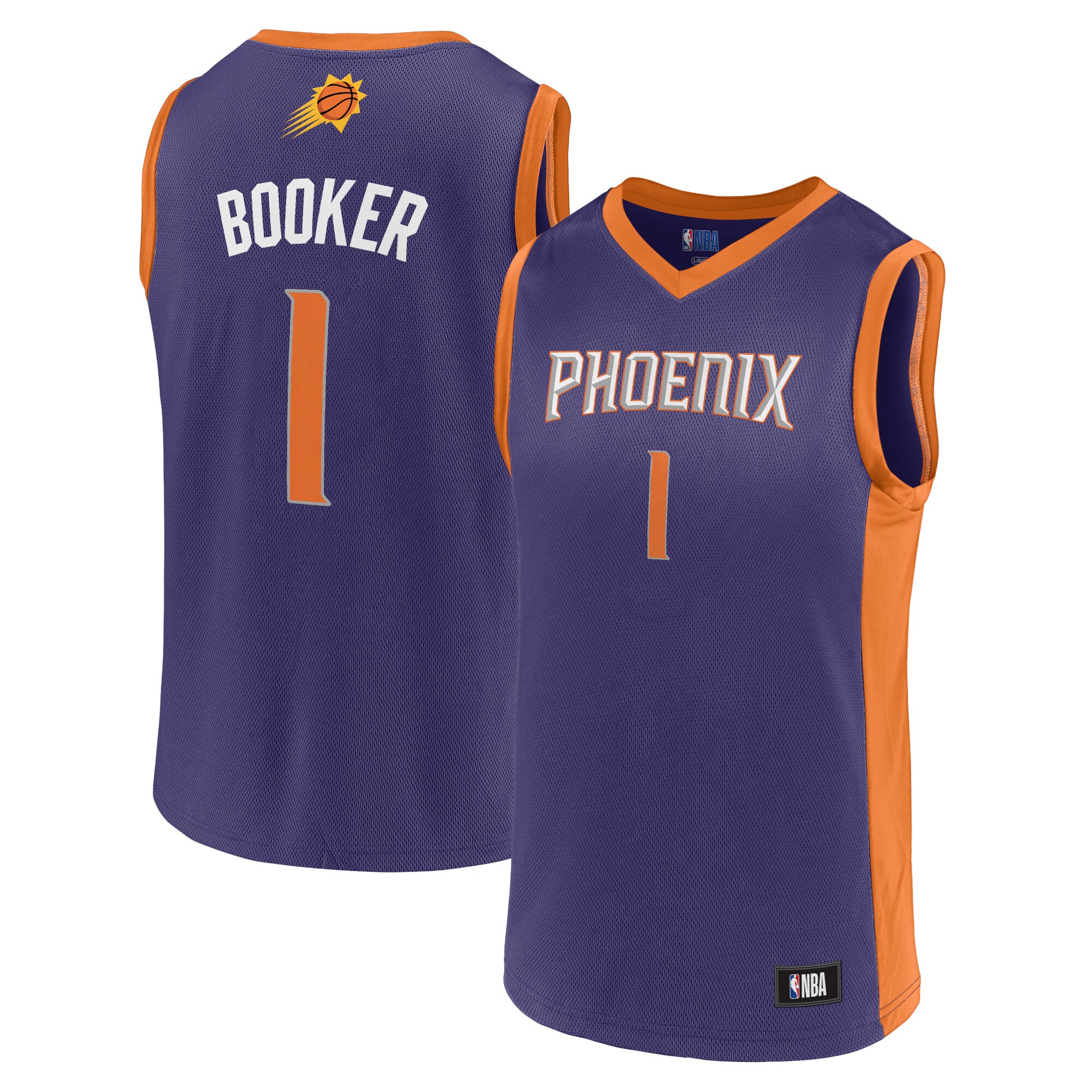 Men’s Devin Booker Purple Phoenix Suns Player Basketball Jersey