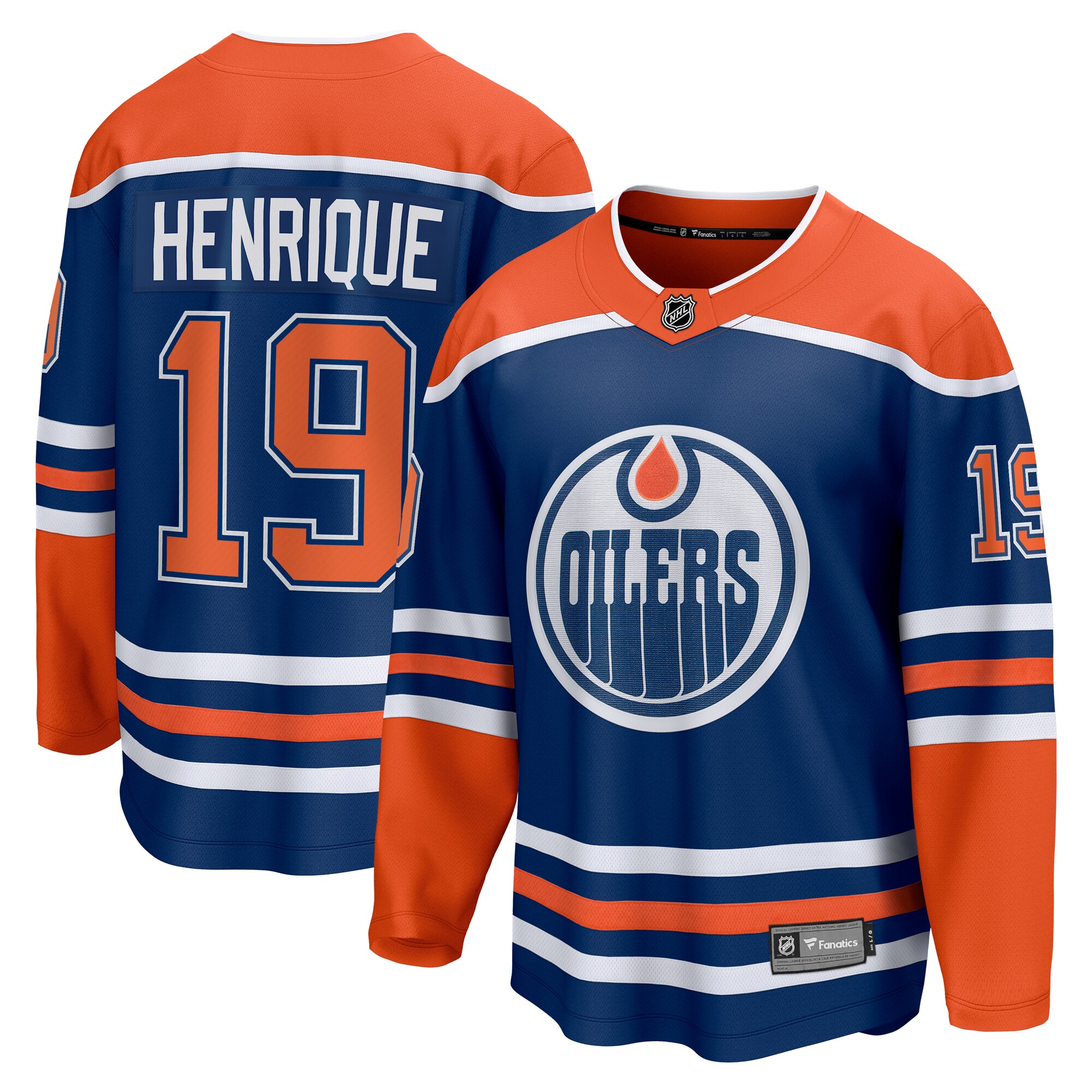 Men's Edmonton Oilers Adam Henrique Royal Home Breakaway Hockey Jersey - JS486 
