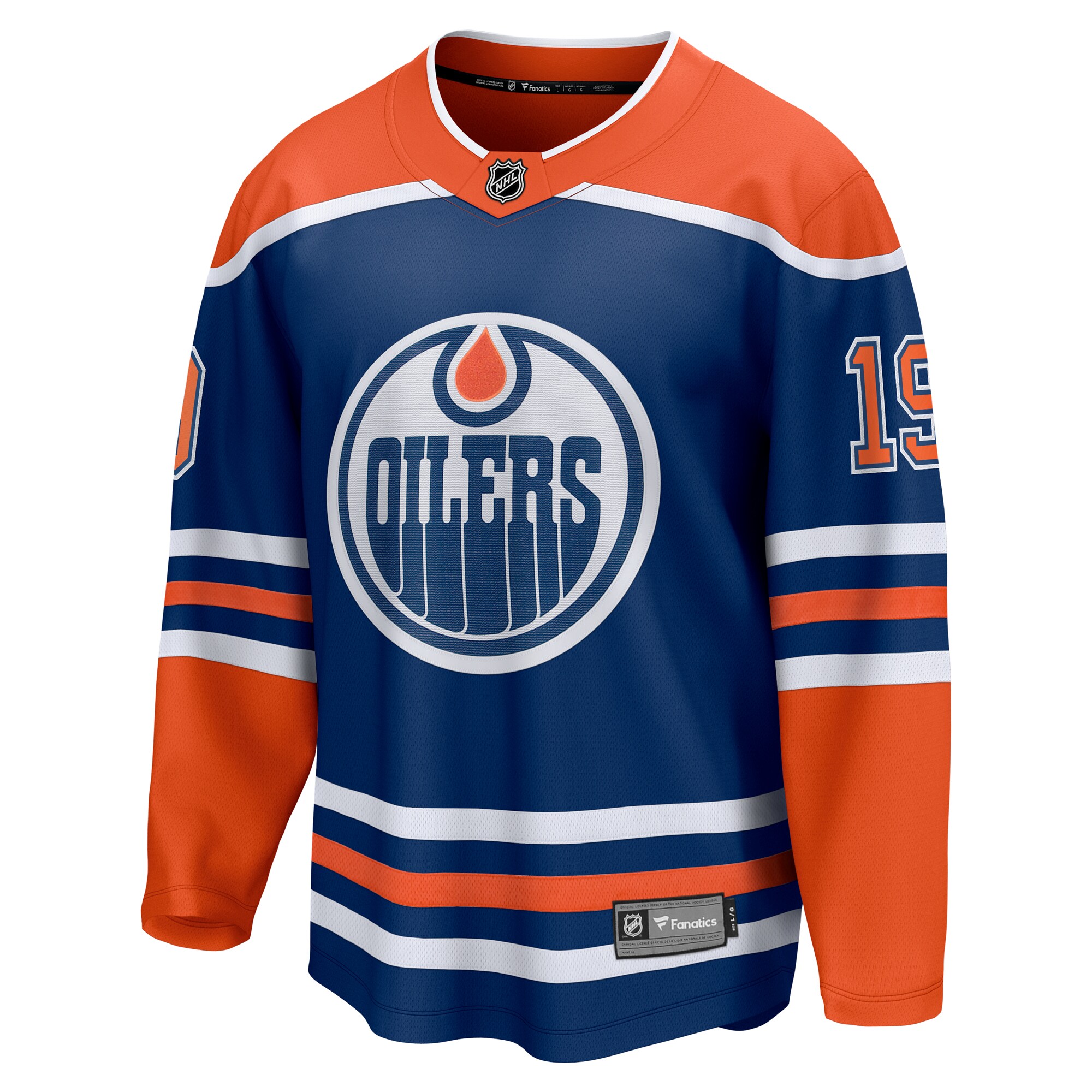 Alternative view of Men's Edmonton Oilers Adam Henrique Royal Home Breakaway Hockey Jersey - JS486 