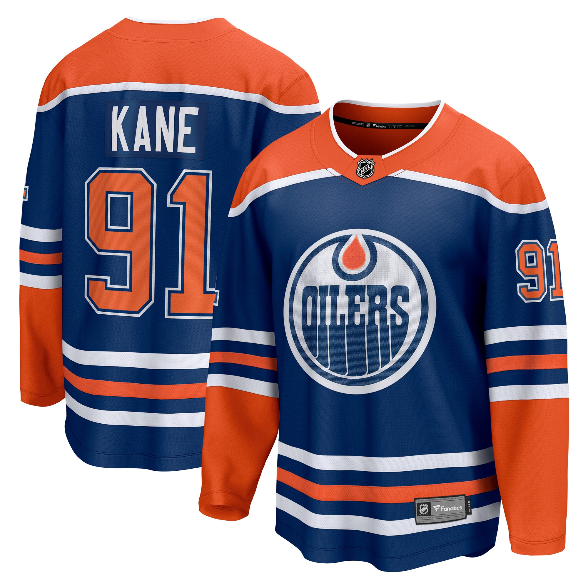 Men's Edmonton Oilers Evander Kane Royal Home Breakaway Player Hockey Jersey - JS166 