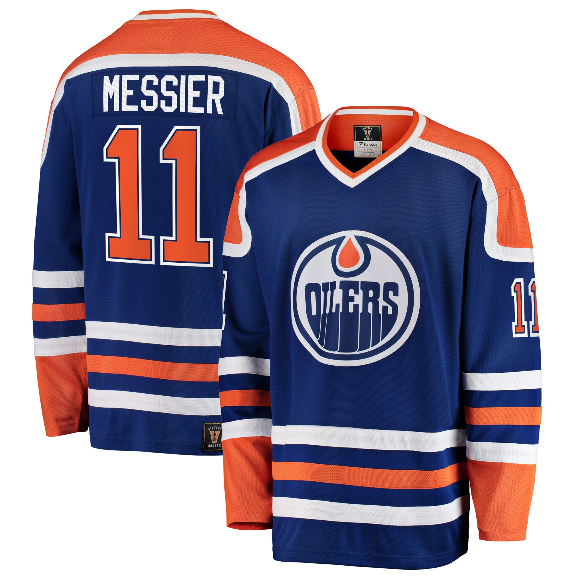Men's Edmonton Oilers Mark Messier Blue Premier Breakaway Retired Player Hockey Jersey - JS618 