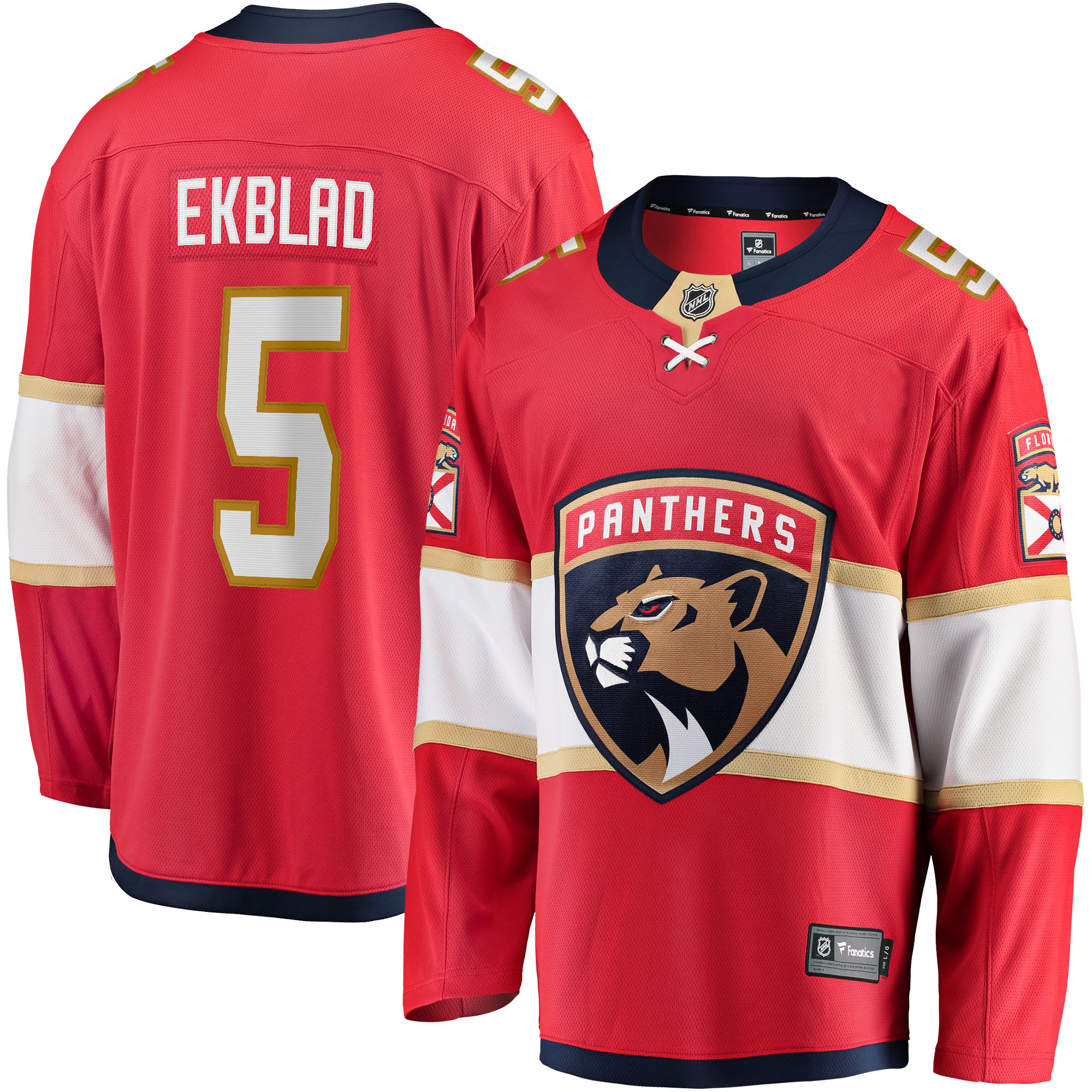 Men's Florida Panthers Aaron Ekblad Red Home Team Breakaway Player Hockey Jersey - JS750 