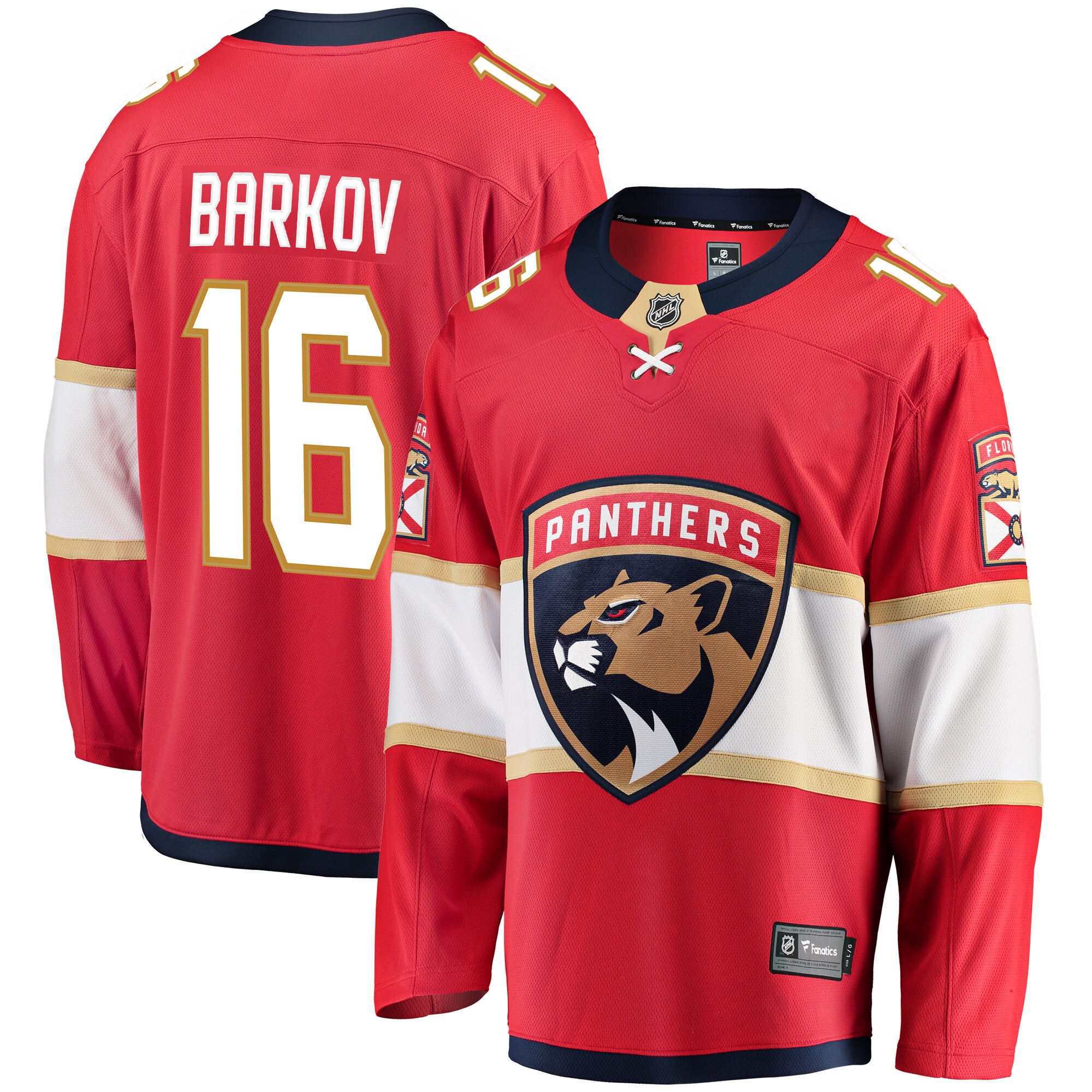 Men's Florida Panthers Aleksander Barkov Red Breakaway Hockey Jersey - JS988 