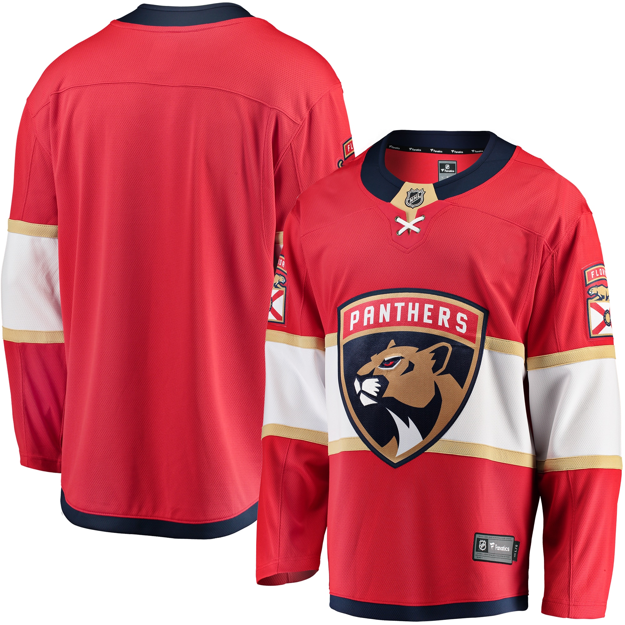 Men's Florida Panthers Red Breakaway Home Hockey Jersey - JS123 