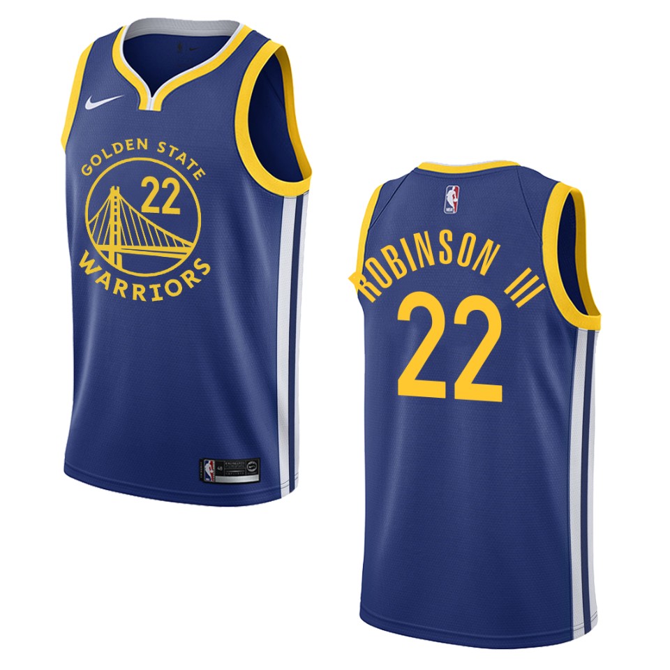 Men's Golden State Warriors #22 Glenn Robinson Iii Icon Swingman Basketball Jersey - Royal