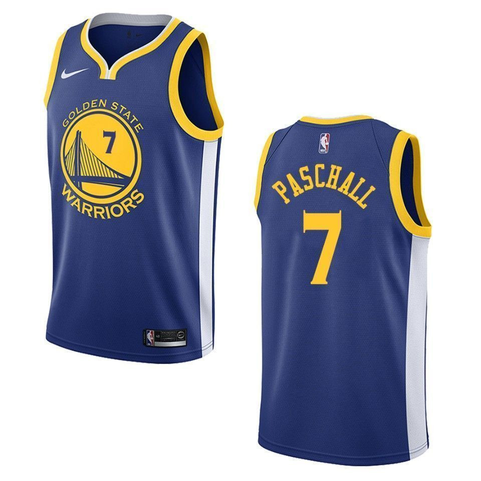 Men's Golden State Warriors 7 Eric Paschall Icon Swingman Basketball Jersey - Royal - JS194 