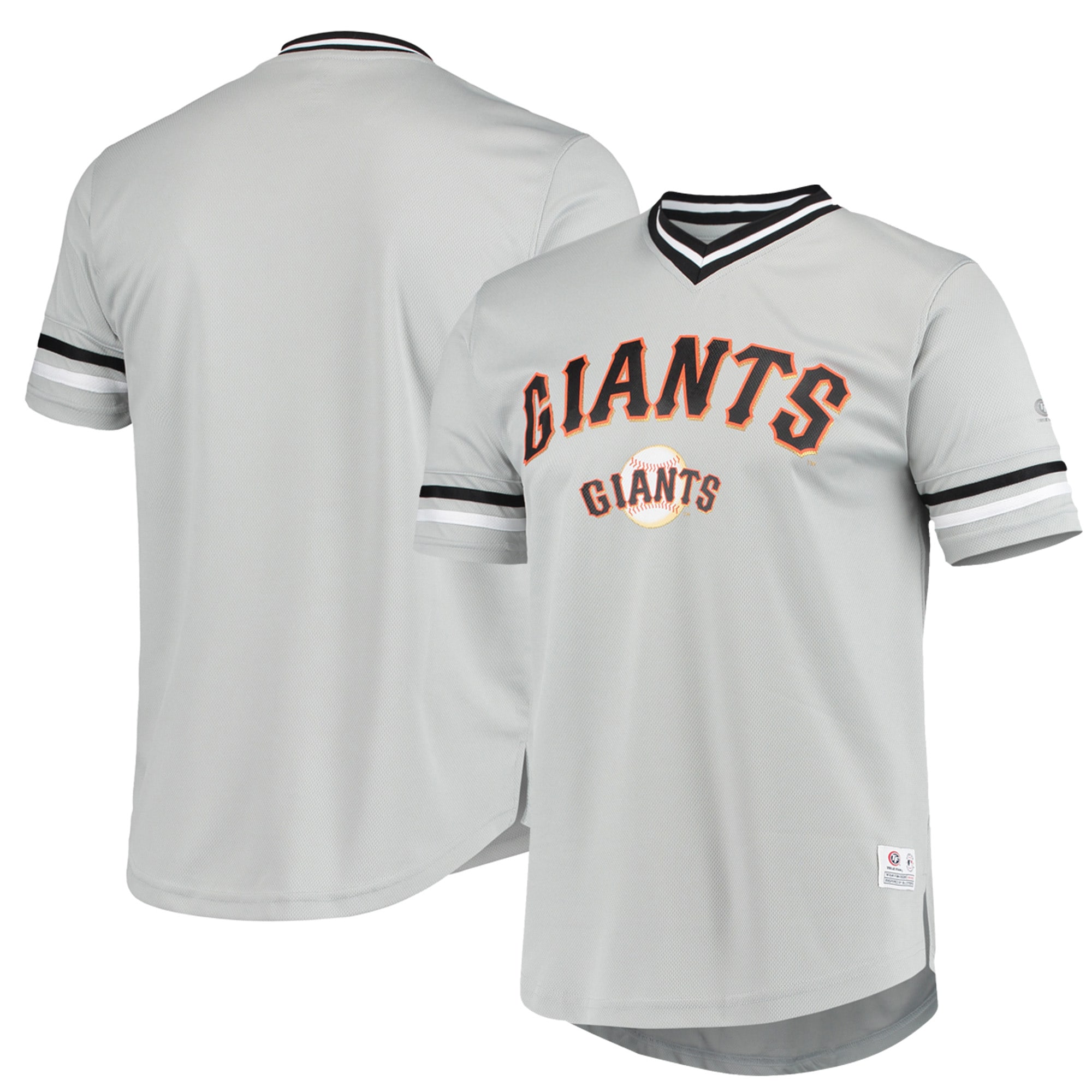 Men's Gray San Francisco Giants Replica V-neck Baseball Jersey