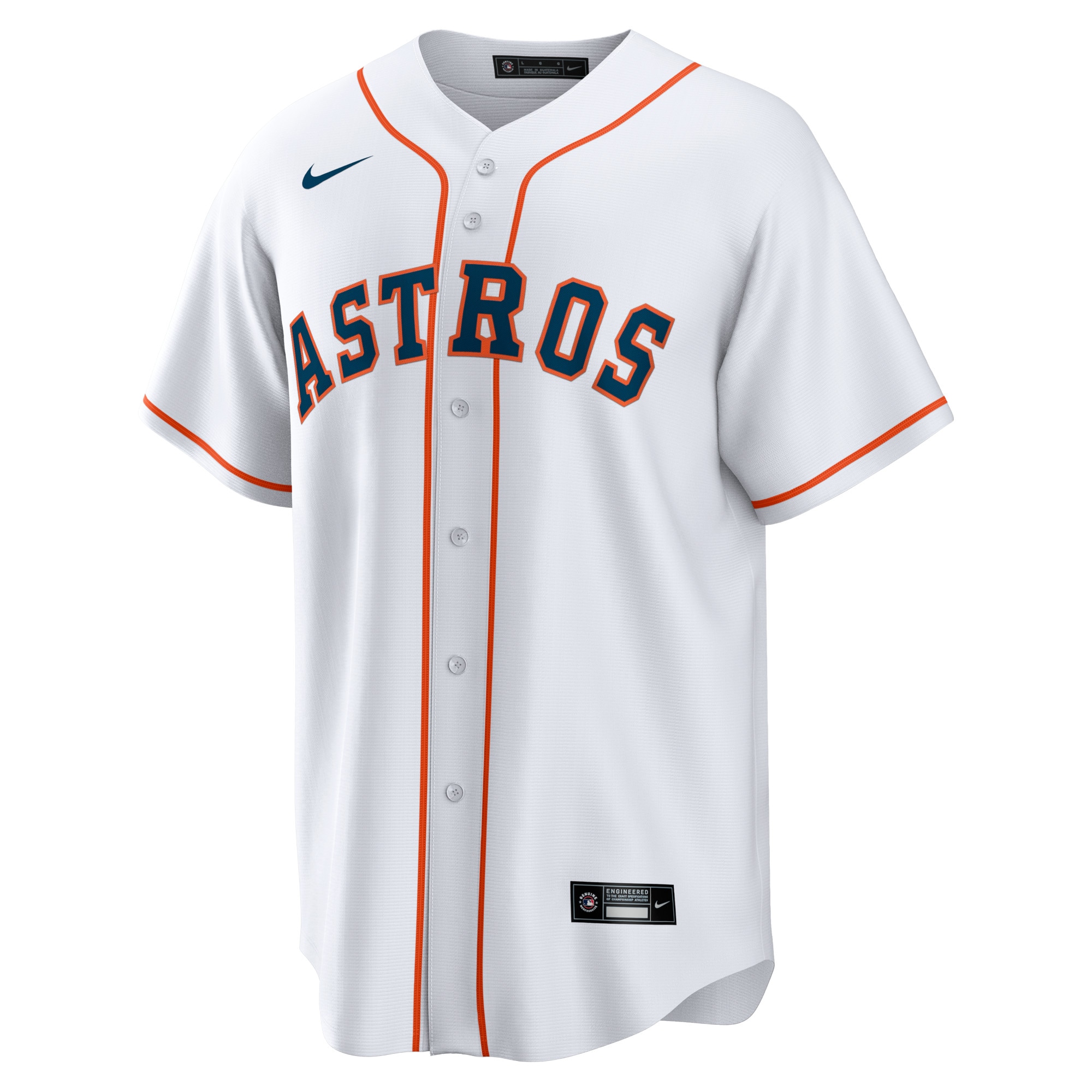 Alternative view of Men's Houston Astros Josh Hader White Home Player Baseball Jersey 
