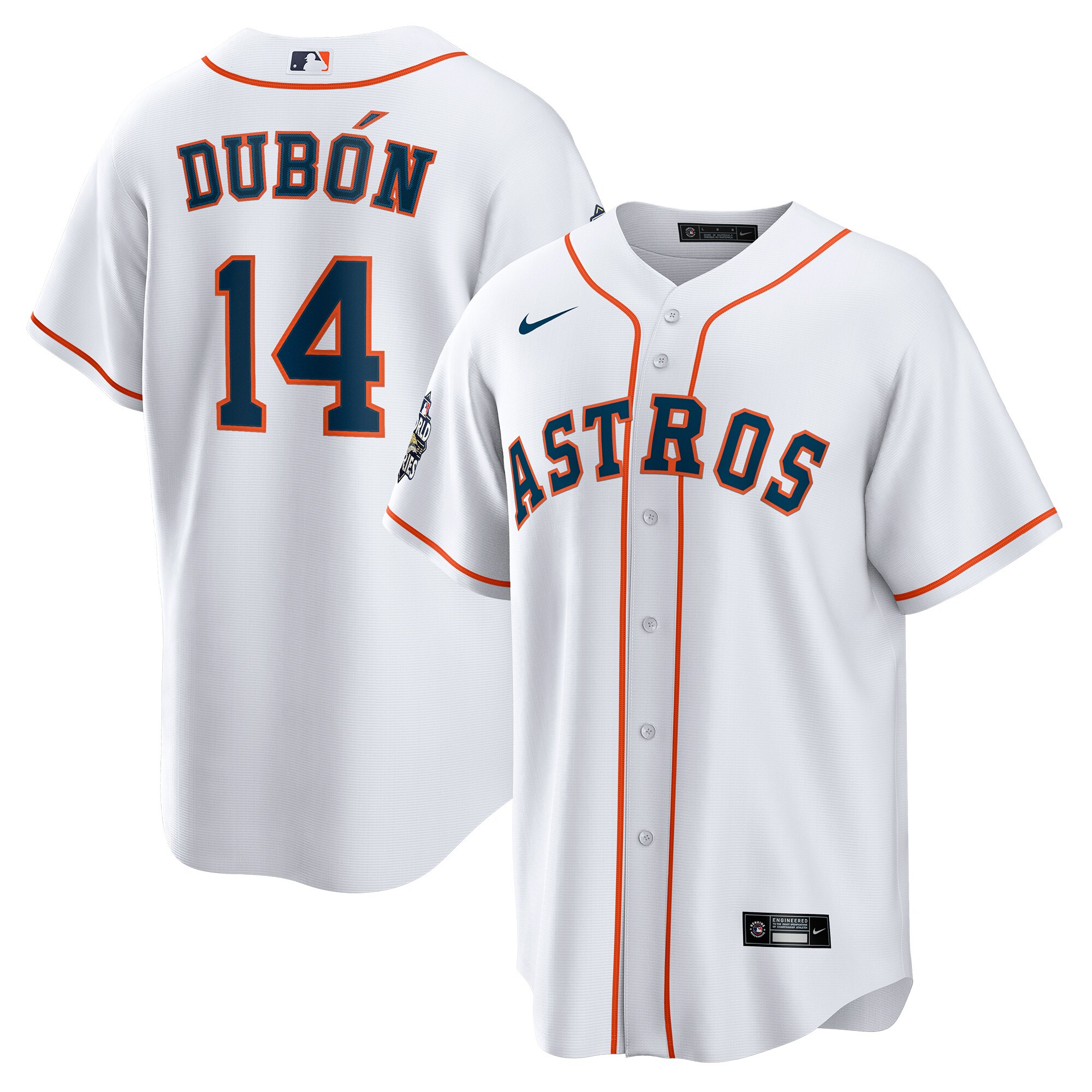 Men's Houston Astros Mauricio Dubón White Home Player Baseball Jersey 