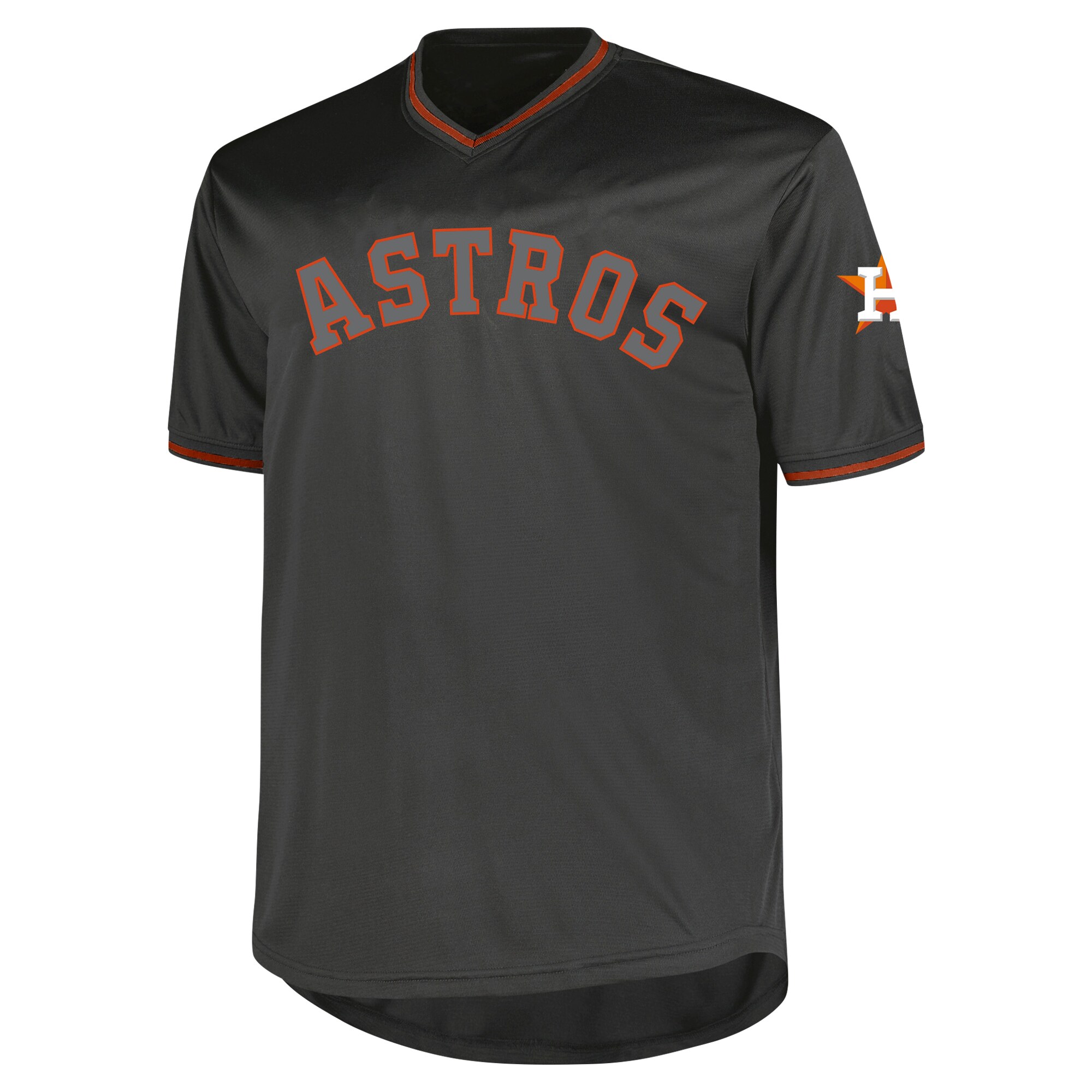 Alternative view of Men's Houston Astros Profile Charcoal Big & Tall Pop Fashion Baseball Jersey 