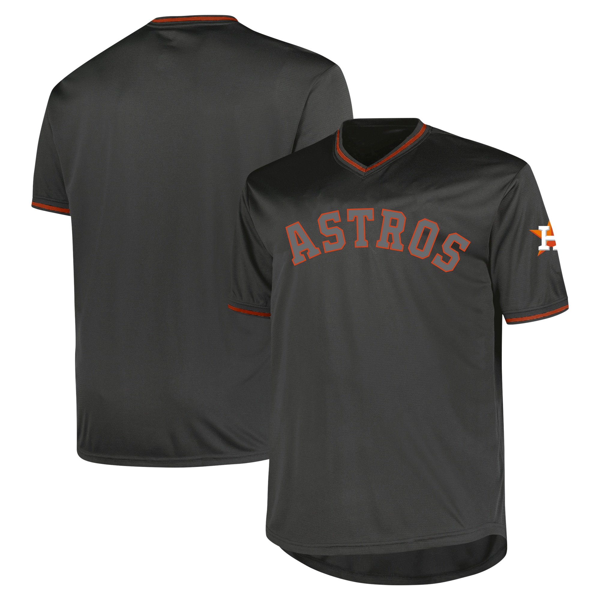 Men's Houston Astros Profile Charcoal Big & Tall Pop Fashion Baseball Jersey 
