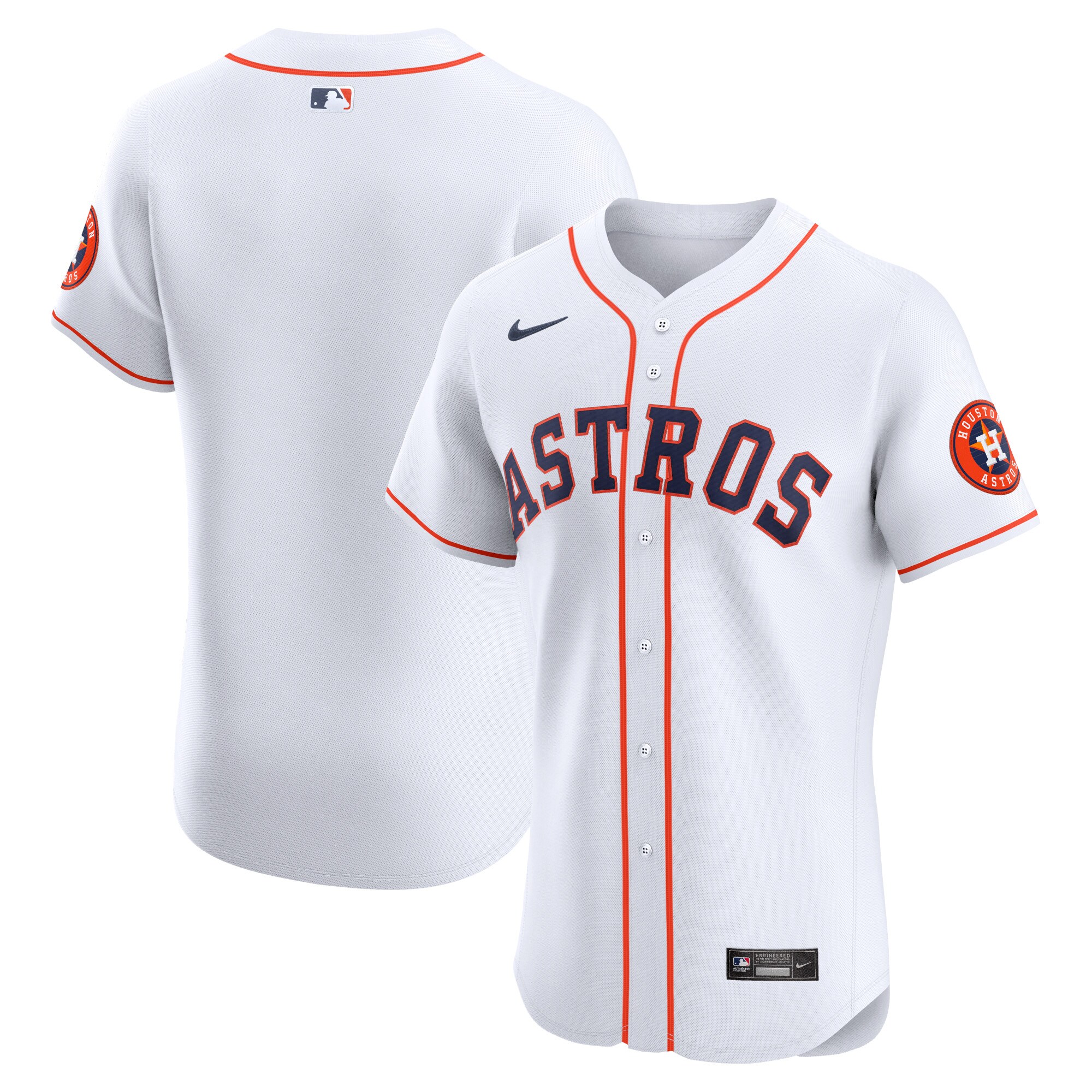 Men's Houston Astros White Home Elite Baseball Jersey 