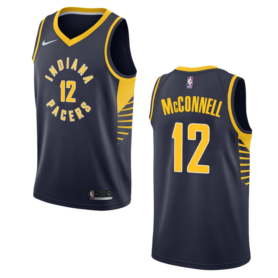 Men's Indiana Pacers #12 T.j. Mcconnell Icon Swingman Basketball Jersey - Navy