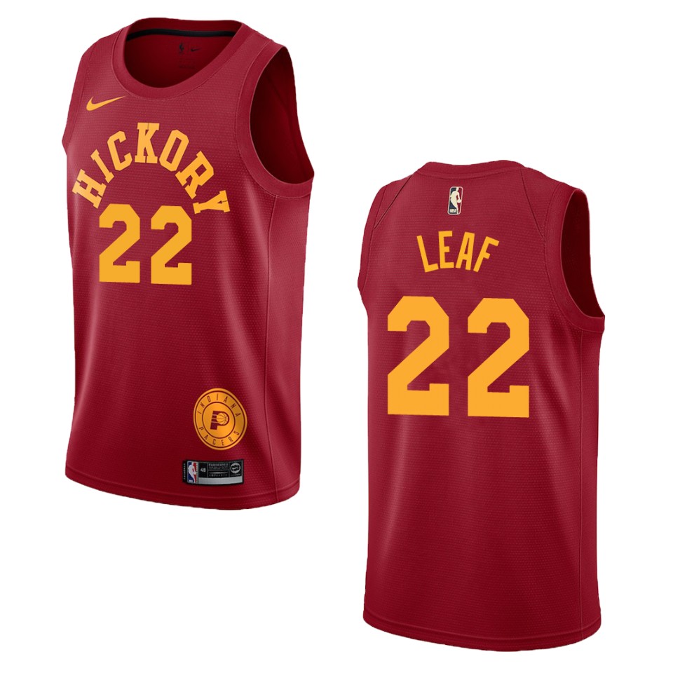 Men's Indiana Pacers #22 T.j. Leaf Hardwood Classics Swingman Basketball Jersey - Red