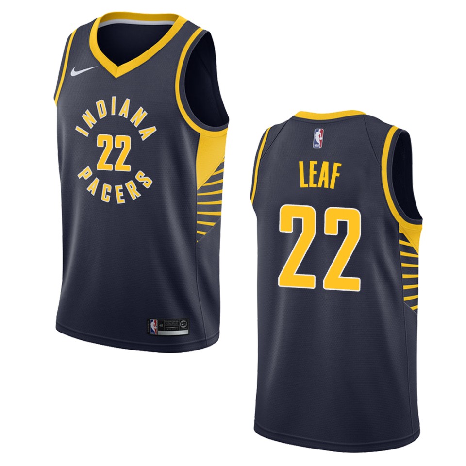 Men's Indiana Pacers #22 T.j. Leaf Icon Swingman Basketball Jersey - Navy