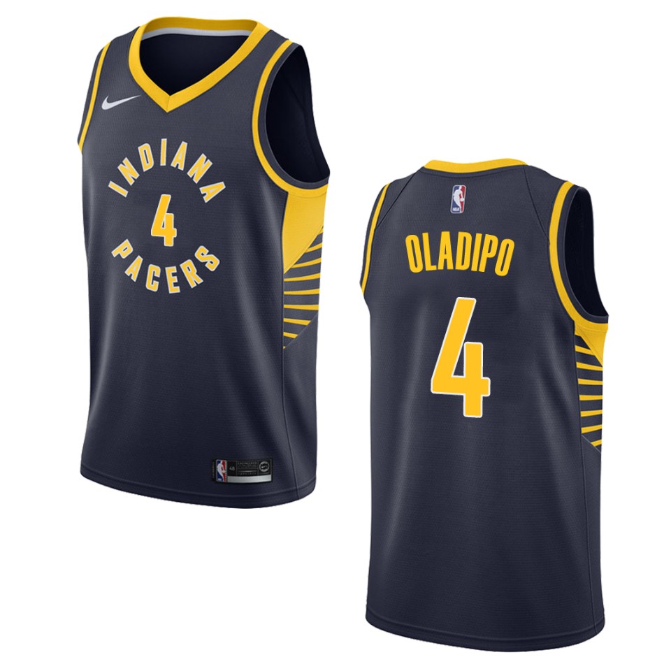 Men's Indiana Pacers #4 Victor Oladipo Icon Swingman Basketball Jersey - Navy