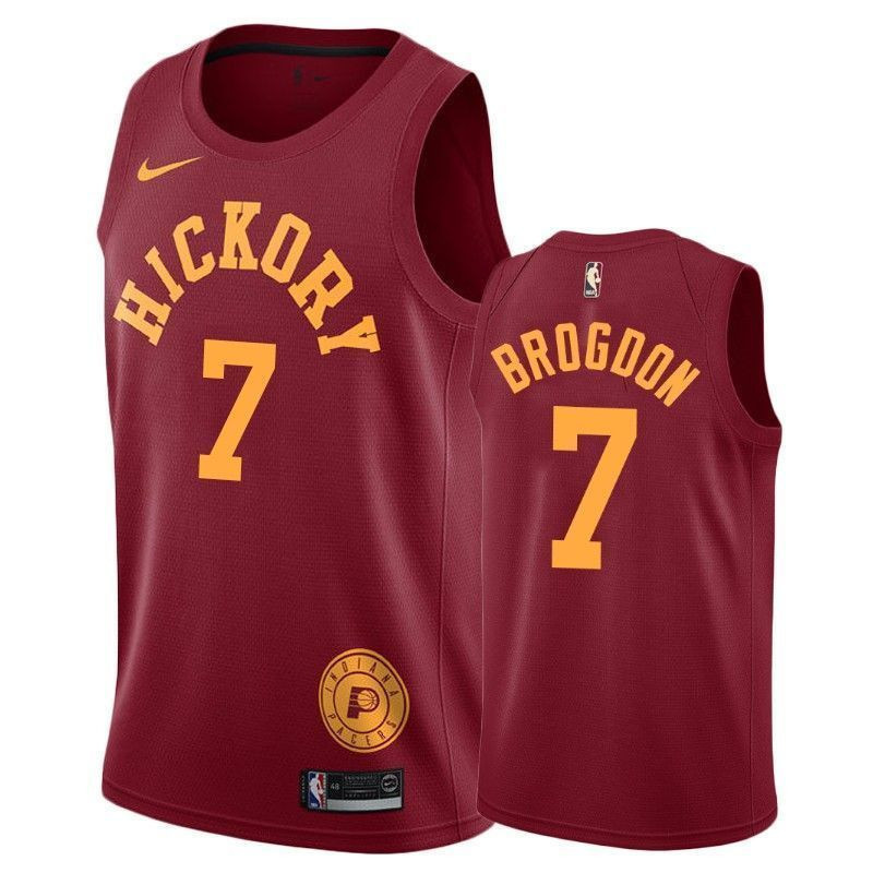 Men's Indiana Pacers Malcolm Brogdon 7 Hardwood Classics Basketball Jersey - JS297 