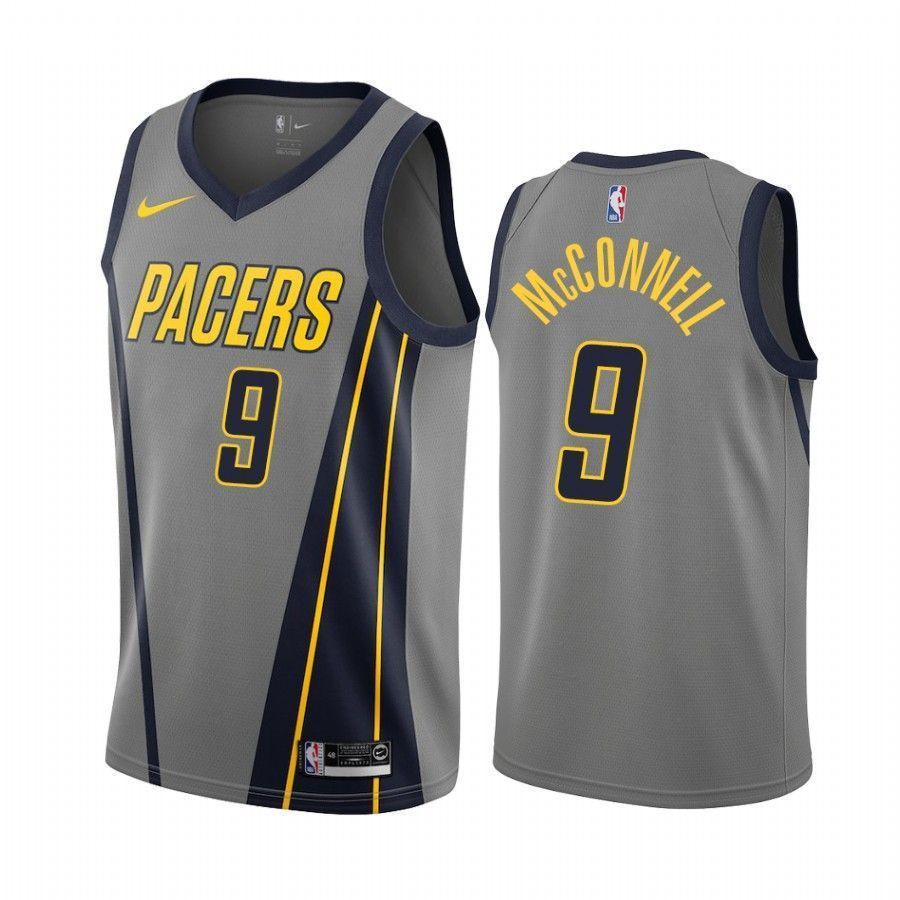 Men's Indiana Pacers T.j. Mcconnell 9 City Men's Basketball Jersey - JS461 
