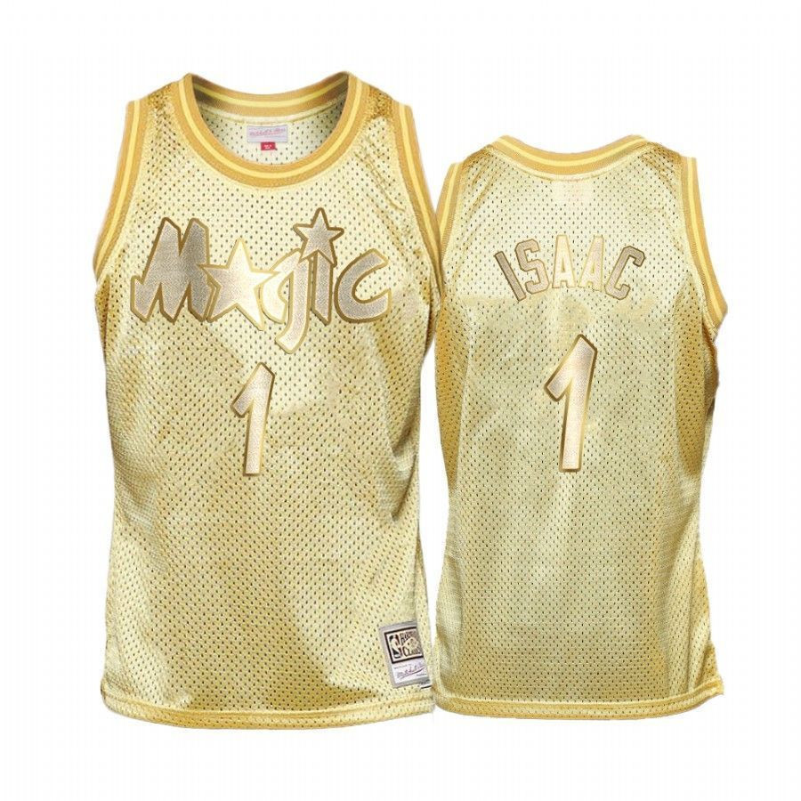 Men's Jonathan Isaac 1 Orlando Magic Gold Midas Sm Basketball Jersey - JS887 