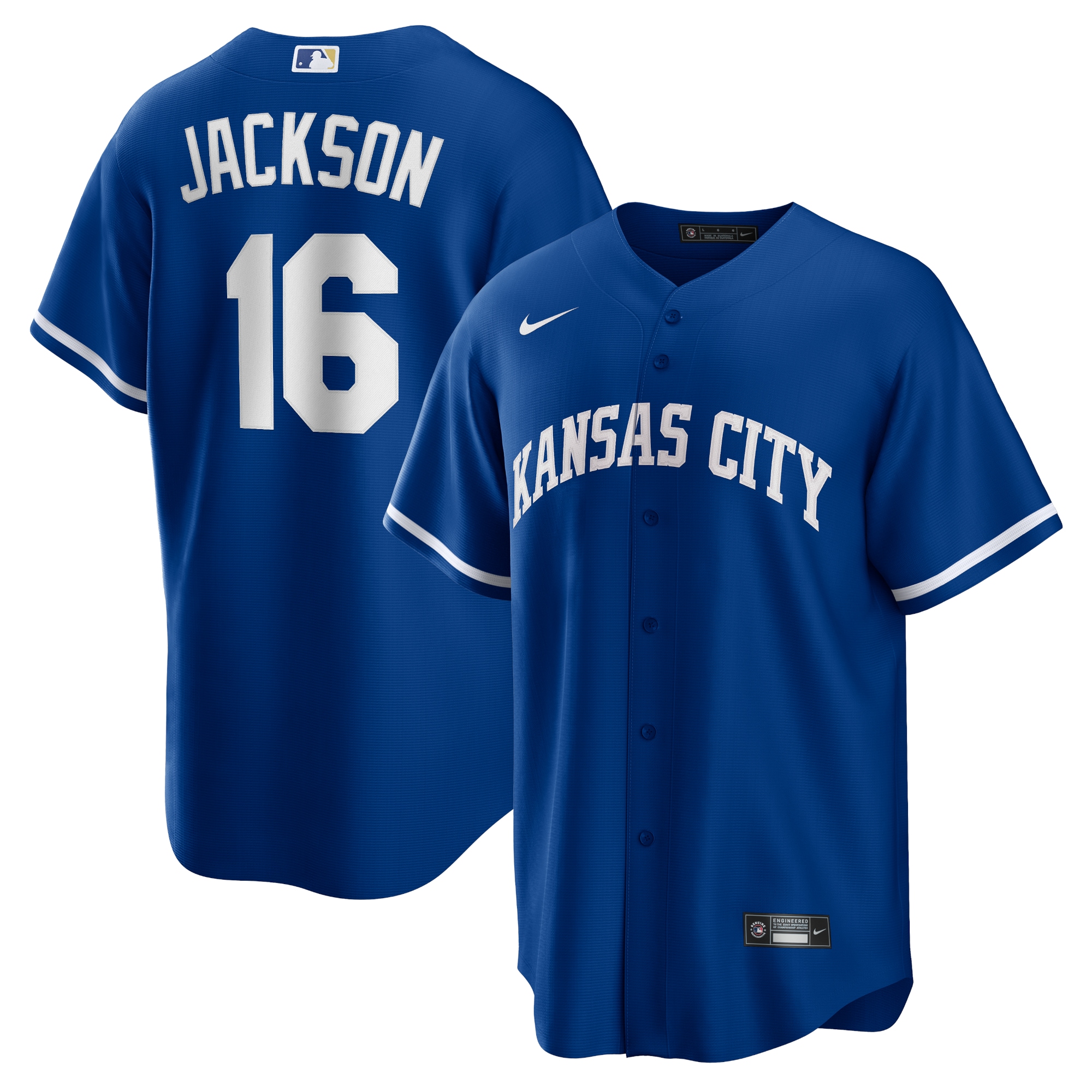 Men's Kansas City Royals Bo Jackson Royal Alternate Cooperstown Collection Player Baseball Jersey 