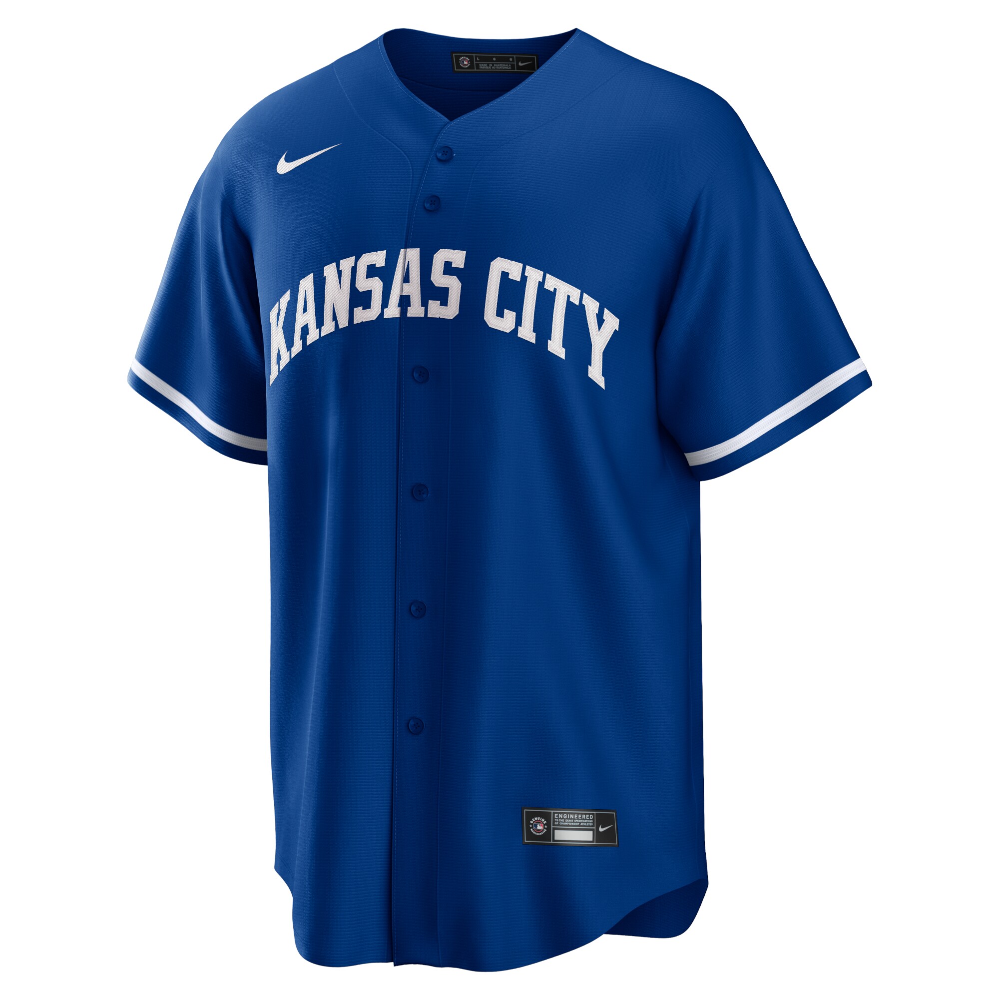 Alternative view of Men's Kansas City Royals Bo Jackson Royal Alternate Cooperstown Collection Player Baseball Jersey 