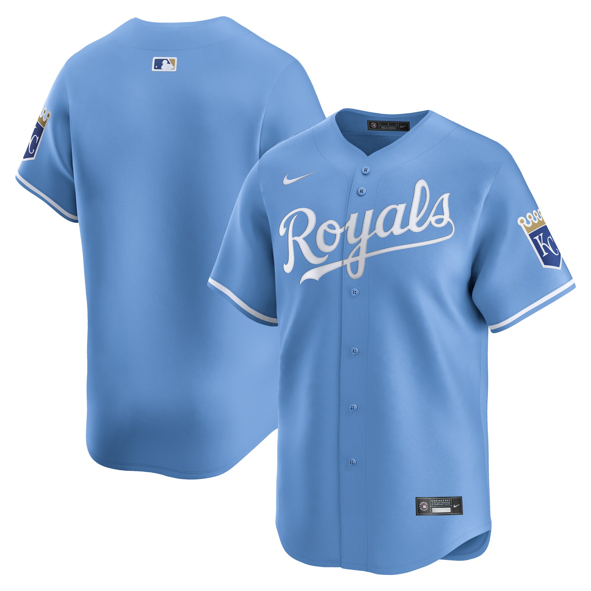 Men's Kansas City Royals Light Blue Alternate Limited Baseball Jersey 
