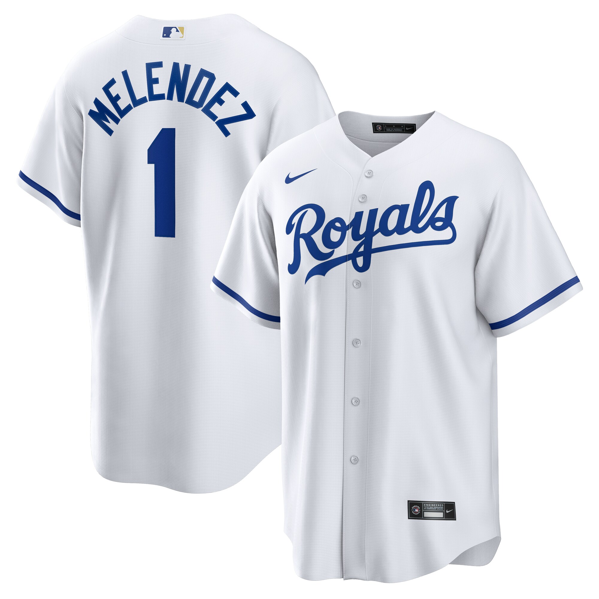 Men's Kansas City Royals MJ Melendez White Home Baseball Jersey 