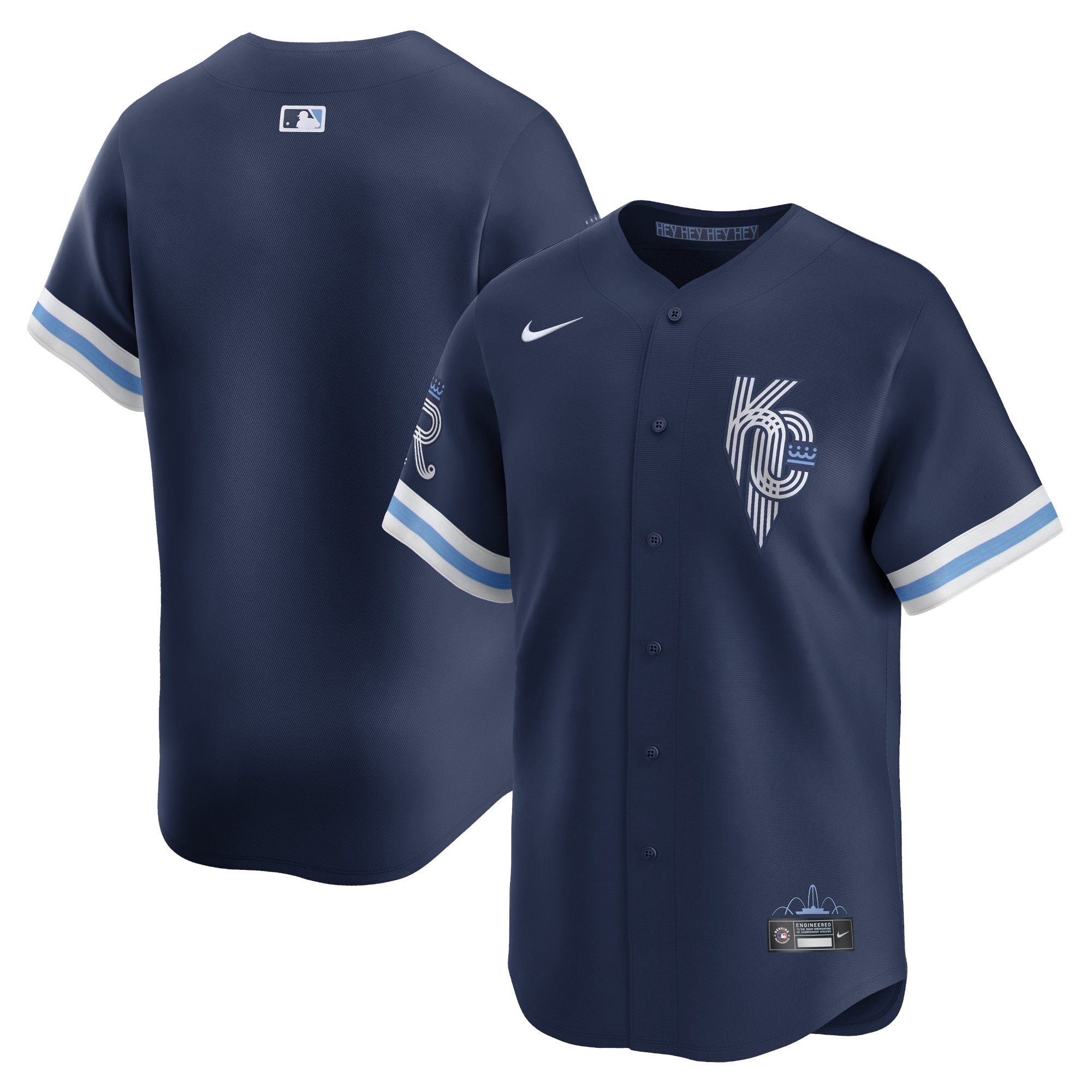 Men's Kansas City Royals Navy City Connect Limited Baseball Jersey 