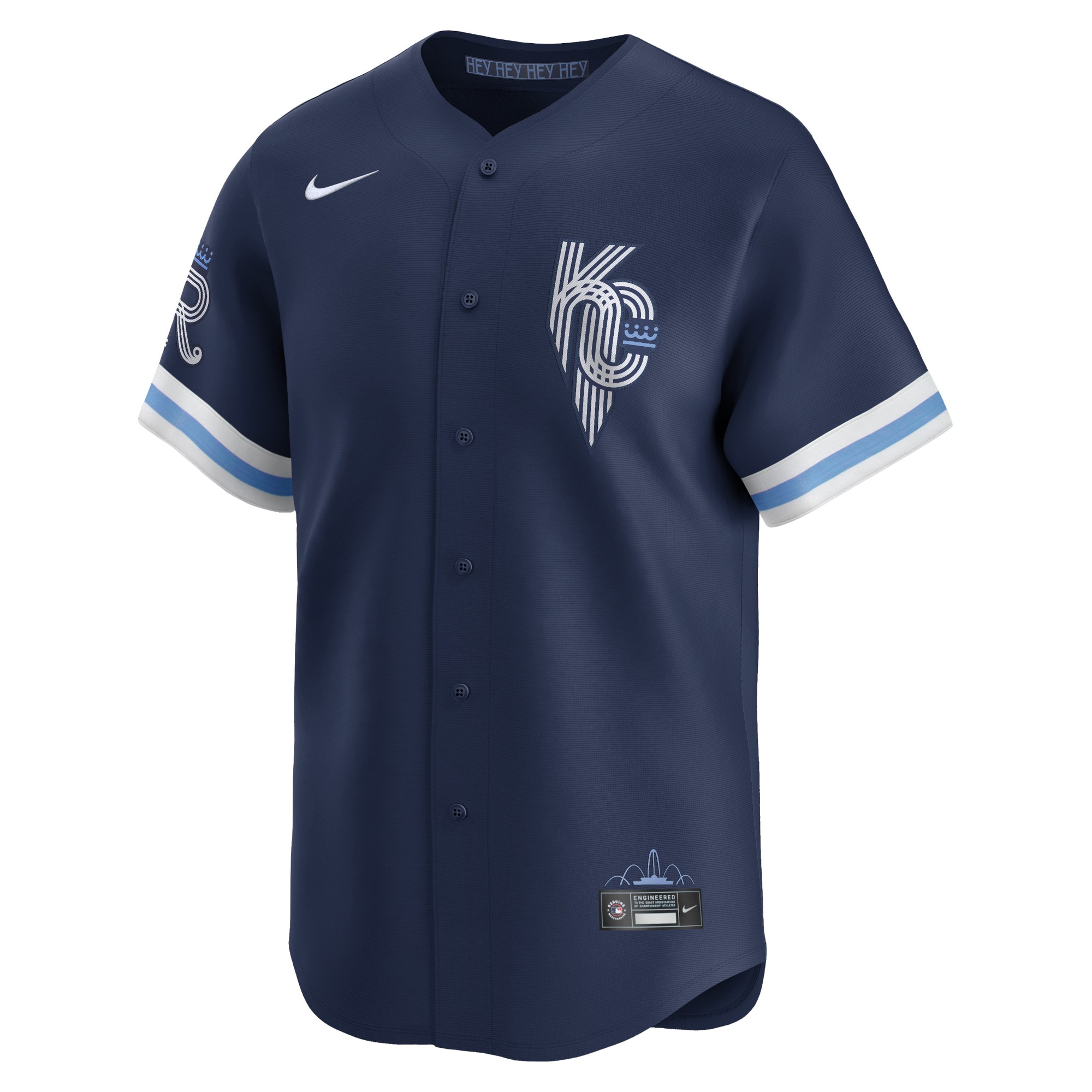 Alternative view of Men's Kansas City Royals Navy City Connect Limited Baseball Jersey 