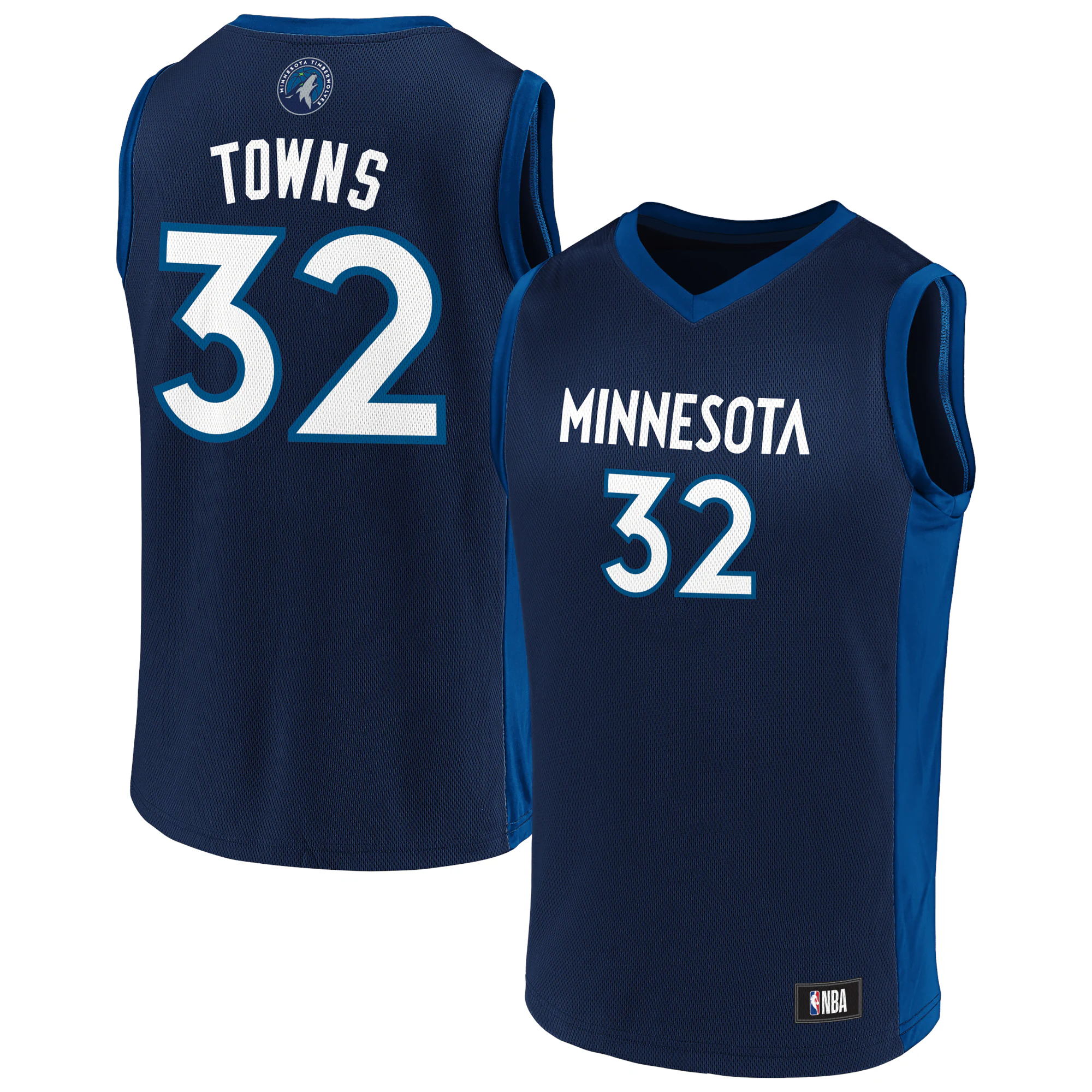Men's Karl-anthony Towns Navy/blue Minnesota Timberwolves Replica Basketball Jersey