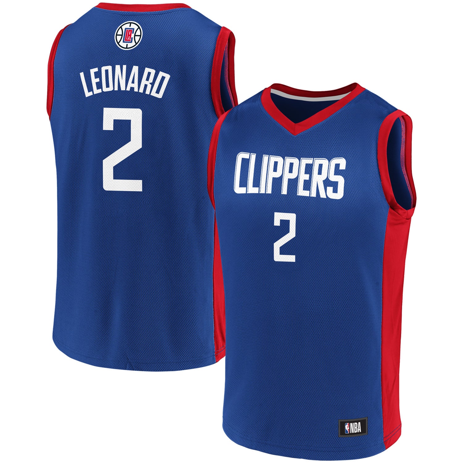 Men's Kawhi Leonard Royal/red La Clippers Replica Basketball Jersey